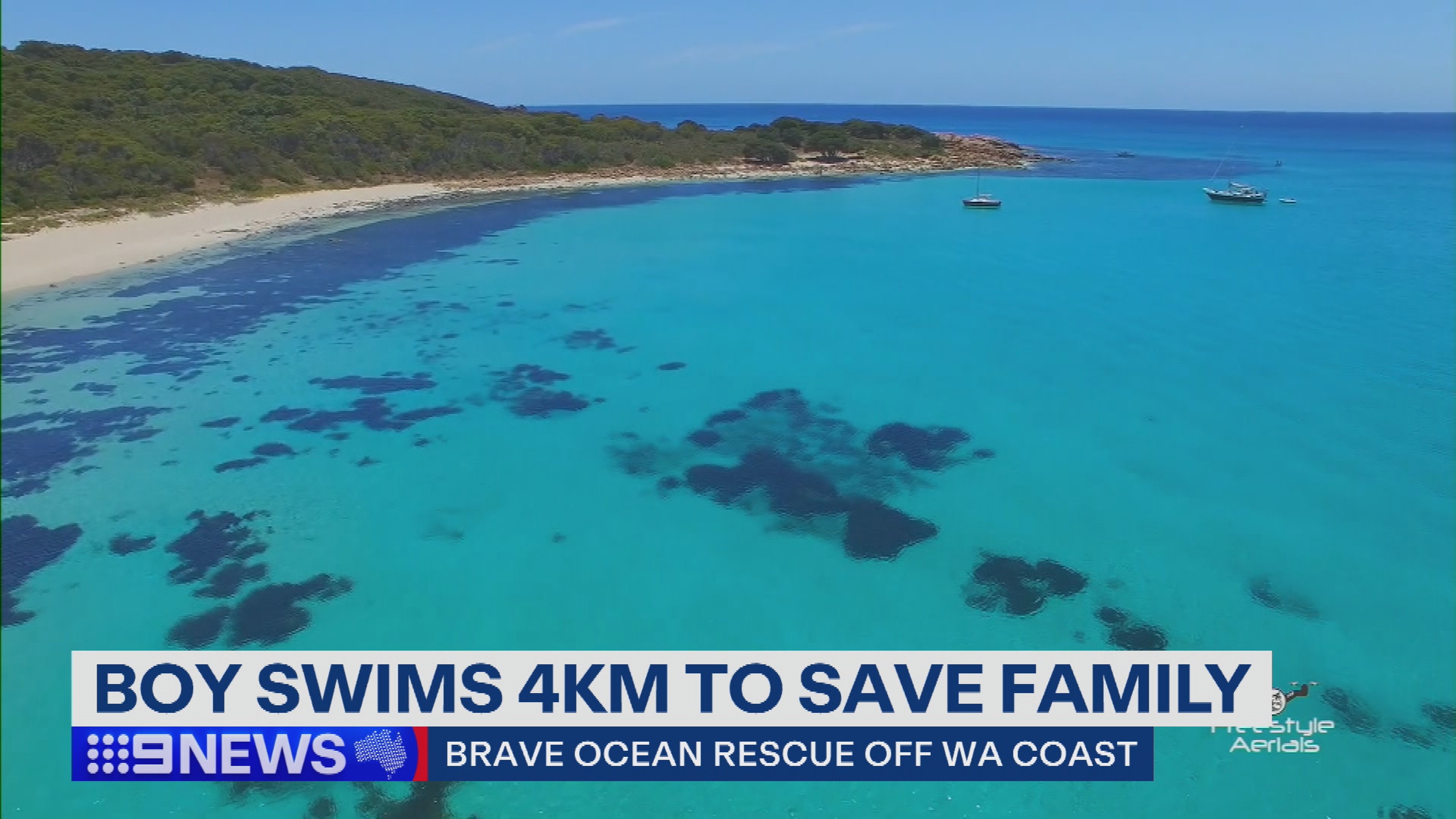 The family came into trouble while kayaking and paddleboarding at Geographe Bay on Friday.