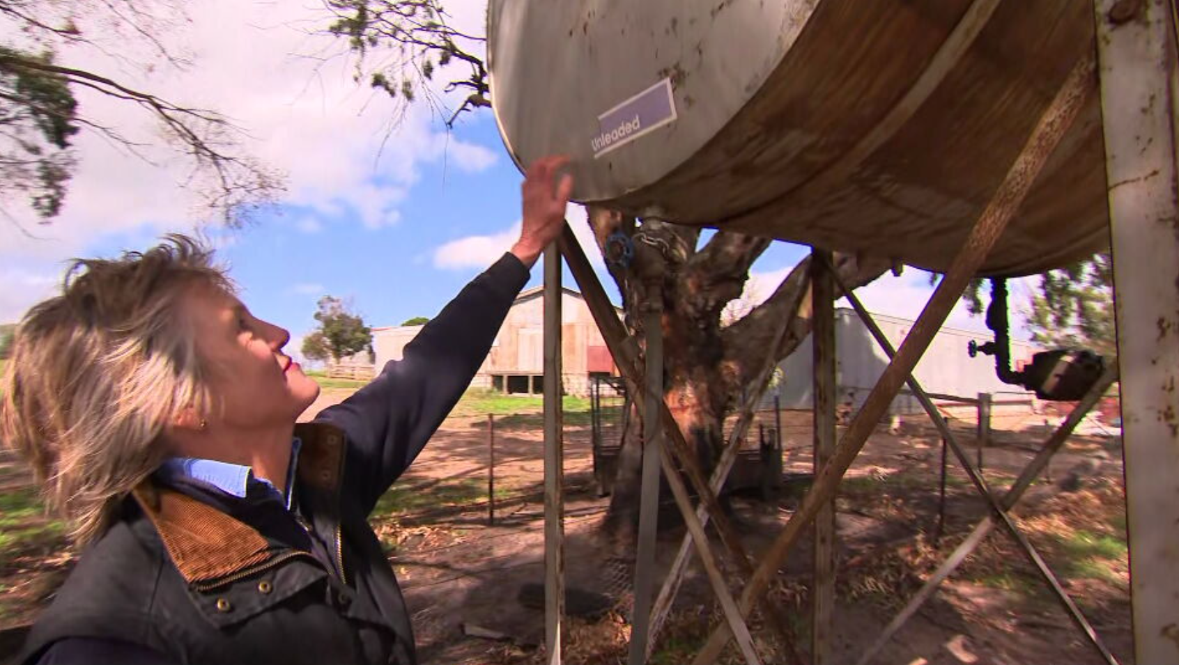 Two fuel tanks on Sarah Thomson's  Ruffy property were siphoned.