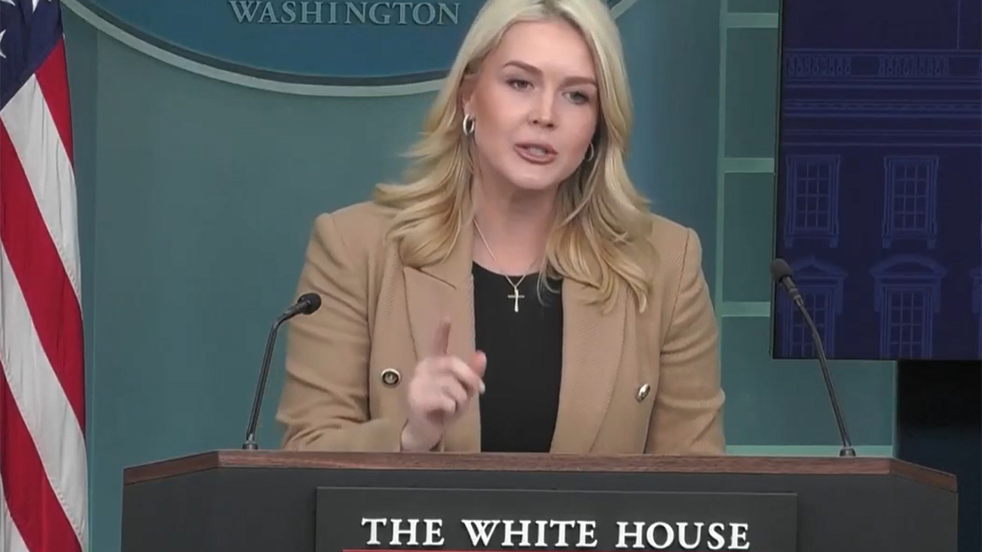 White House press secretary Karoline Leavitt lashed out at a journalist on Thursday (US time).
