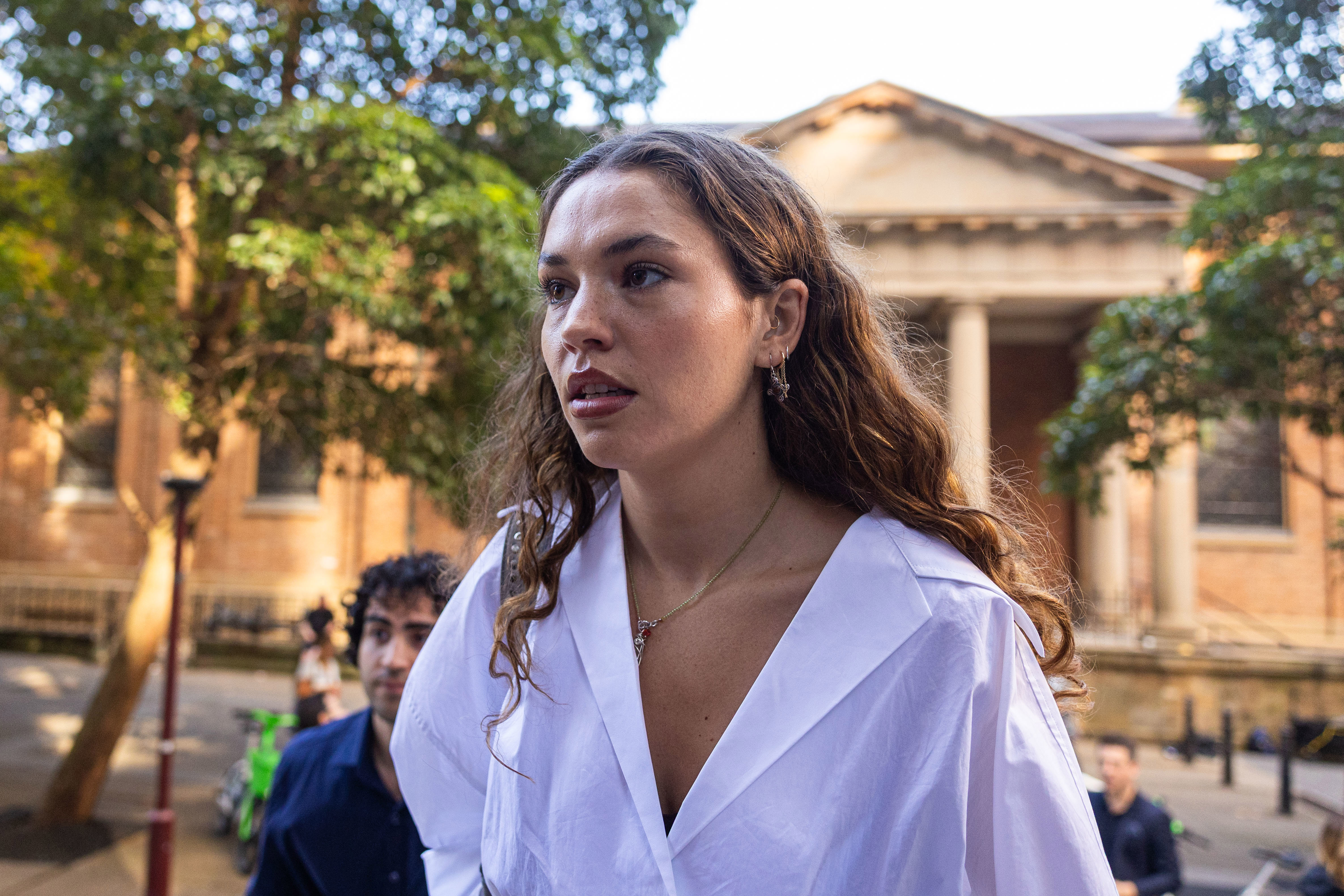 Charlotte MacInnes  arriving at the Law Courts complex in, Greens Square, Sydney, NSW, Friday, 24 April 2026.   Photo: Sam Mooy / The Sydney Morning Herald
