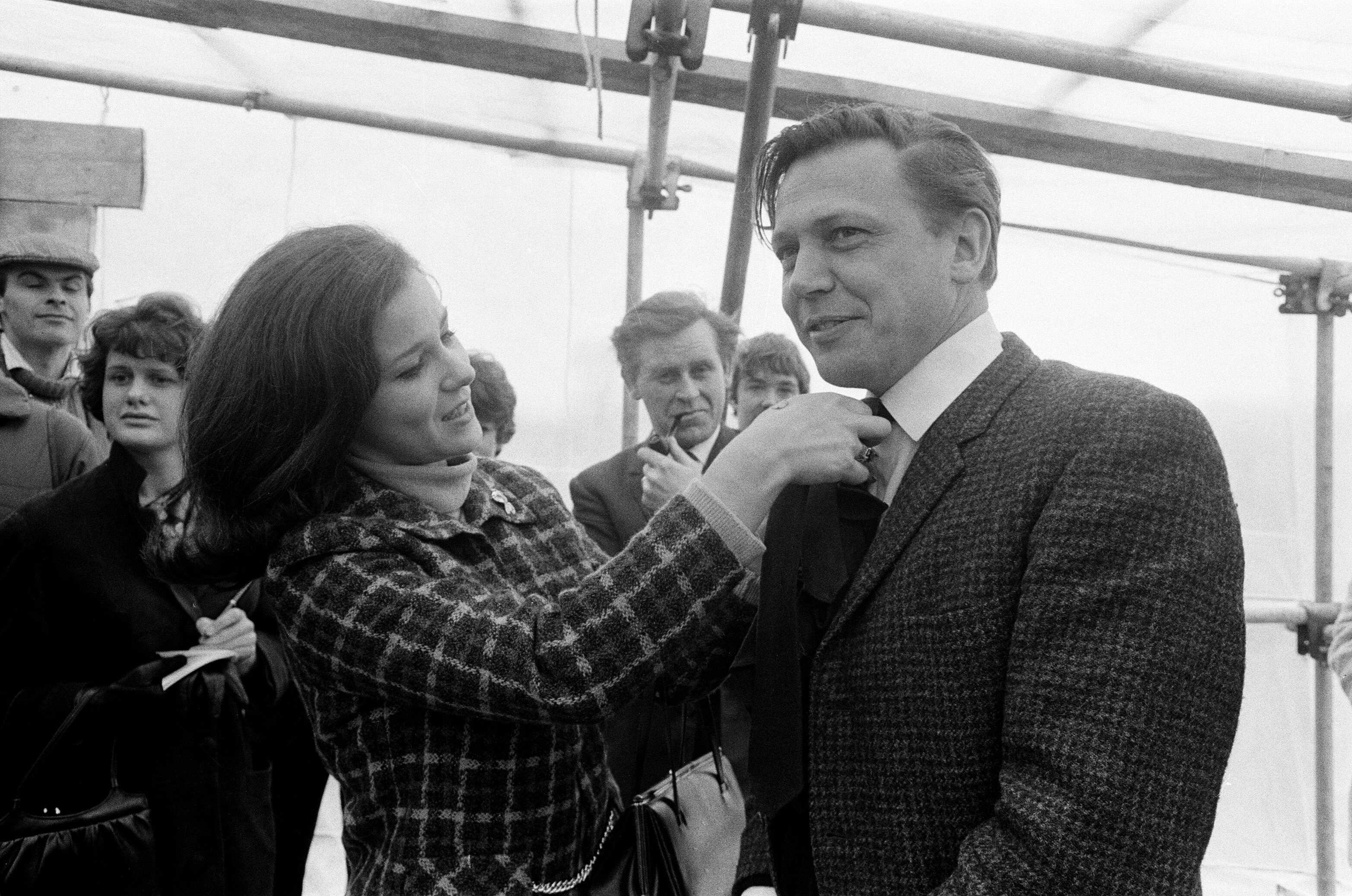 David Attenborough at work for the BBC in 1968. 