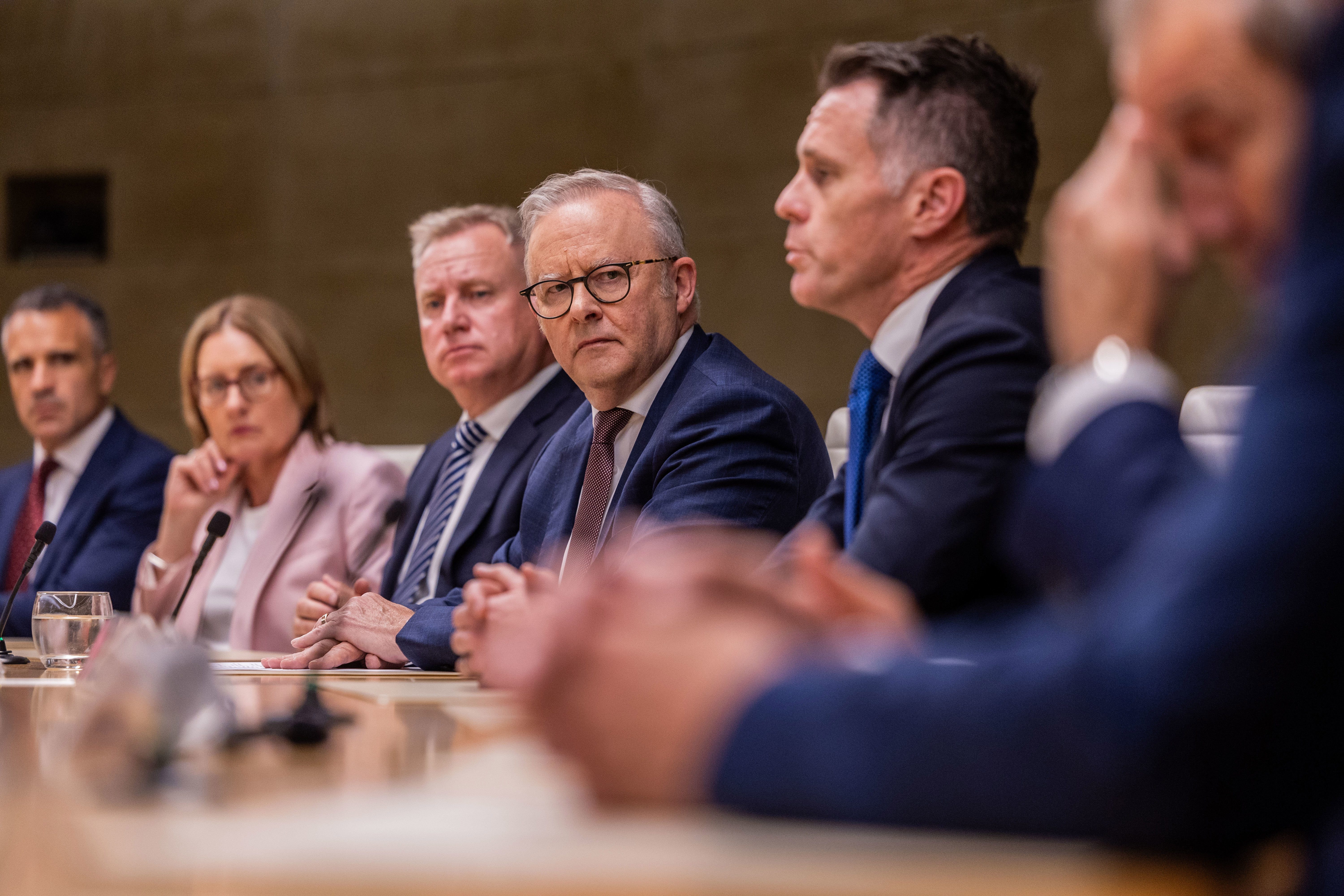 Australian Prime Minister Anthony Albanese met with the state and territory leaders. 