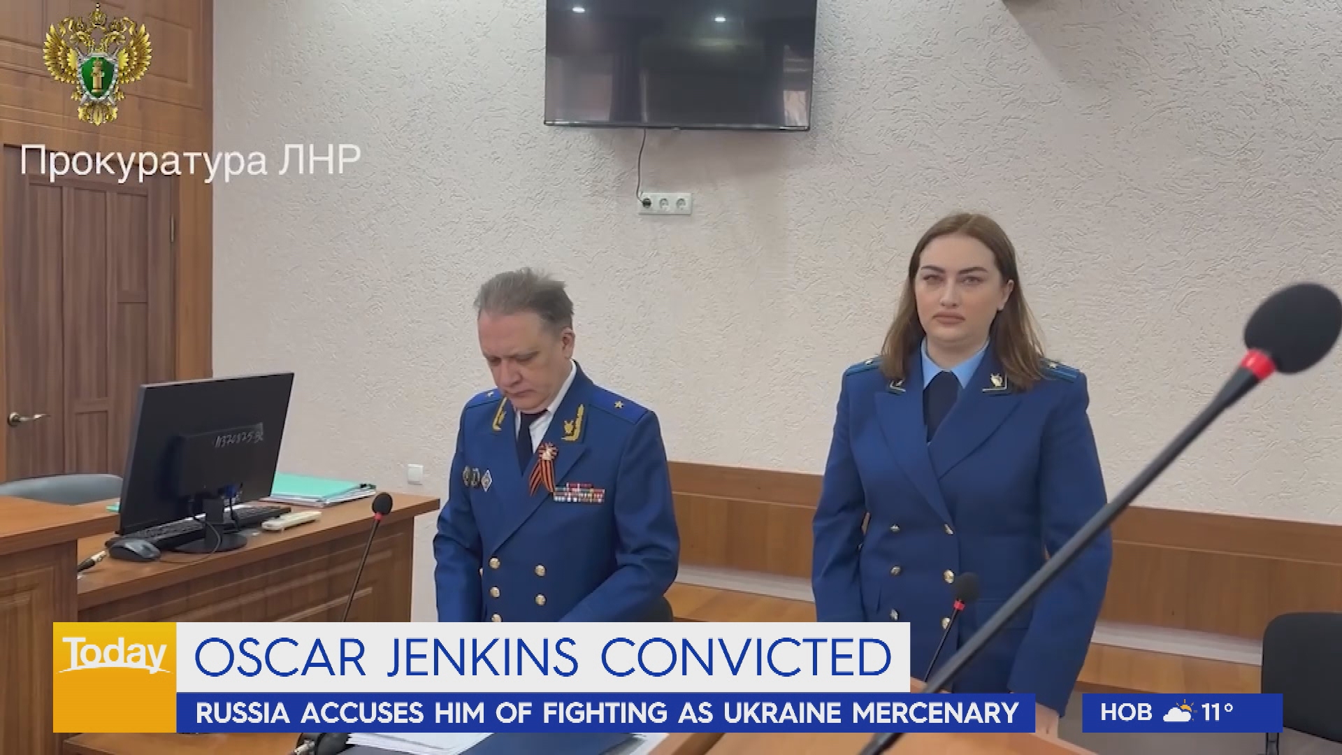 Australian Oscar Jenkins has been sentenced to 13 years in a Russian prison for fighting in Ukraine. 