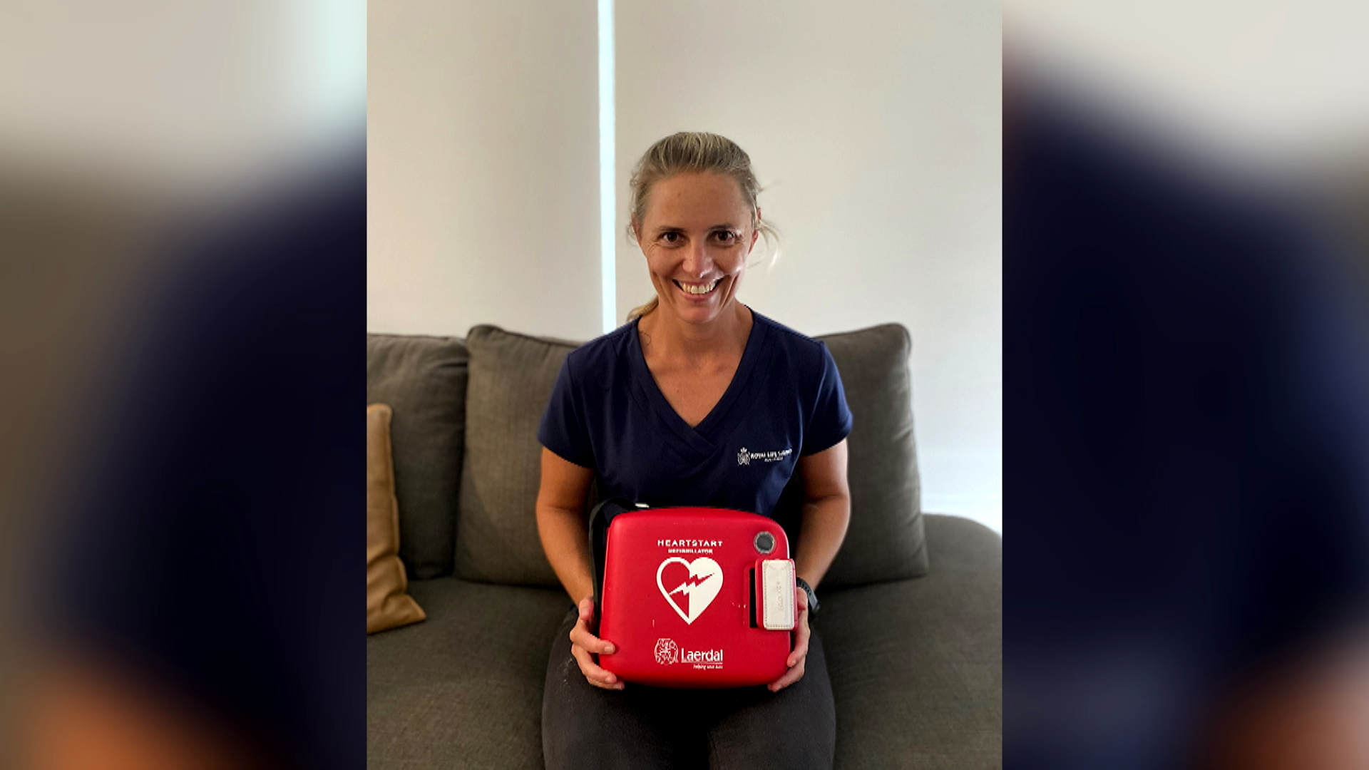 Carly Ryan's decision to take home a defibrillator saved her mother's life.