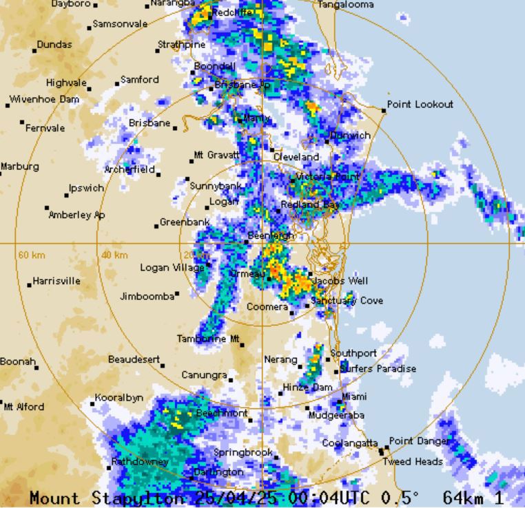 Two women struck by lightning as storms lash south-east Queensland