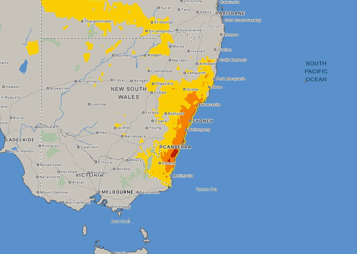 Scorching heatwave to smother major city as hot air mass moves across state