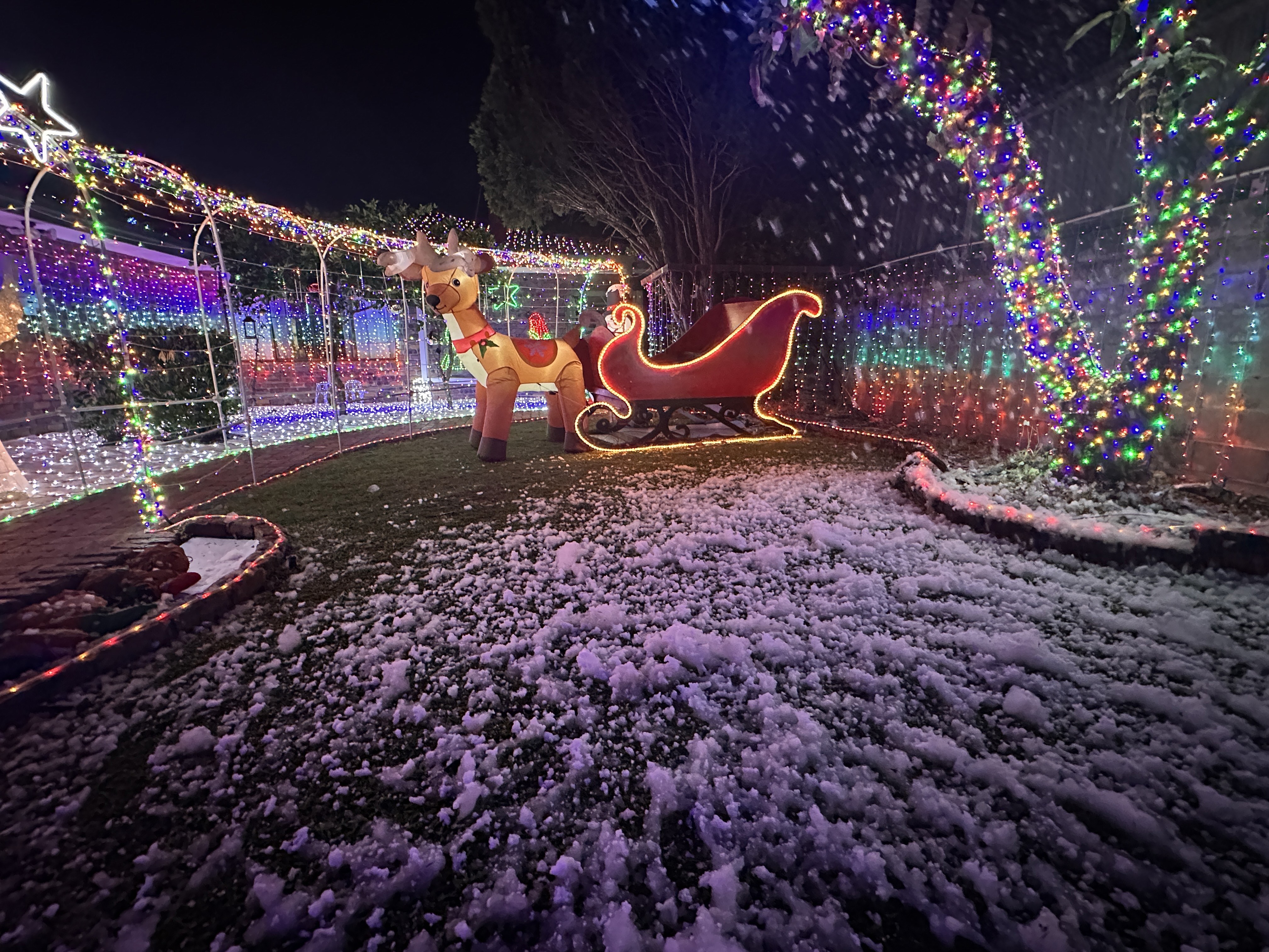 Christmas lights in Jamboree Heights, Queensland