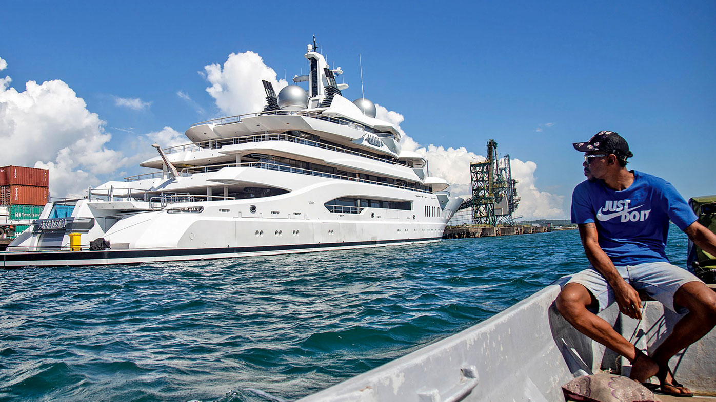 On April 19, the Amadea sailed into Fiji from Mexico