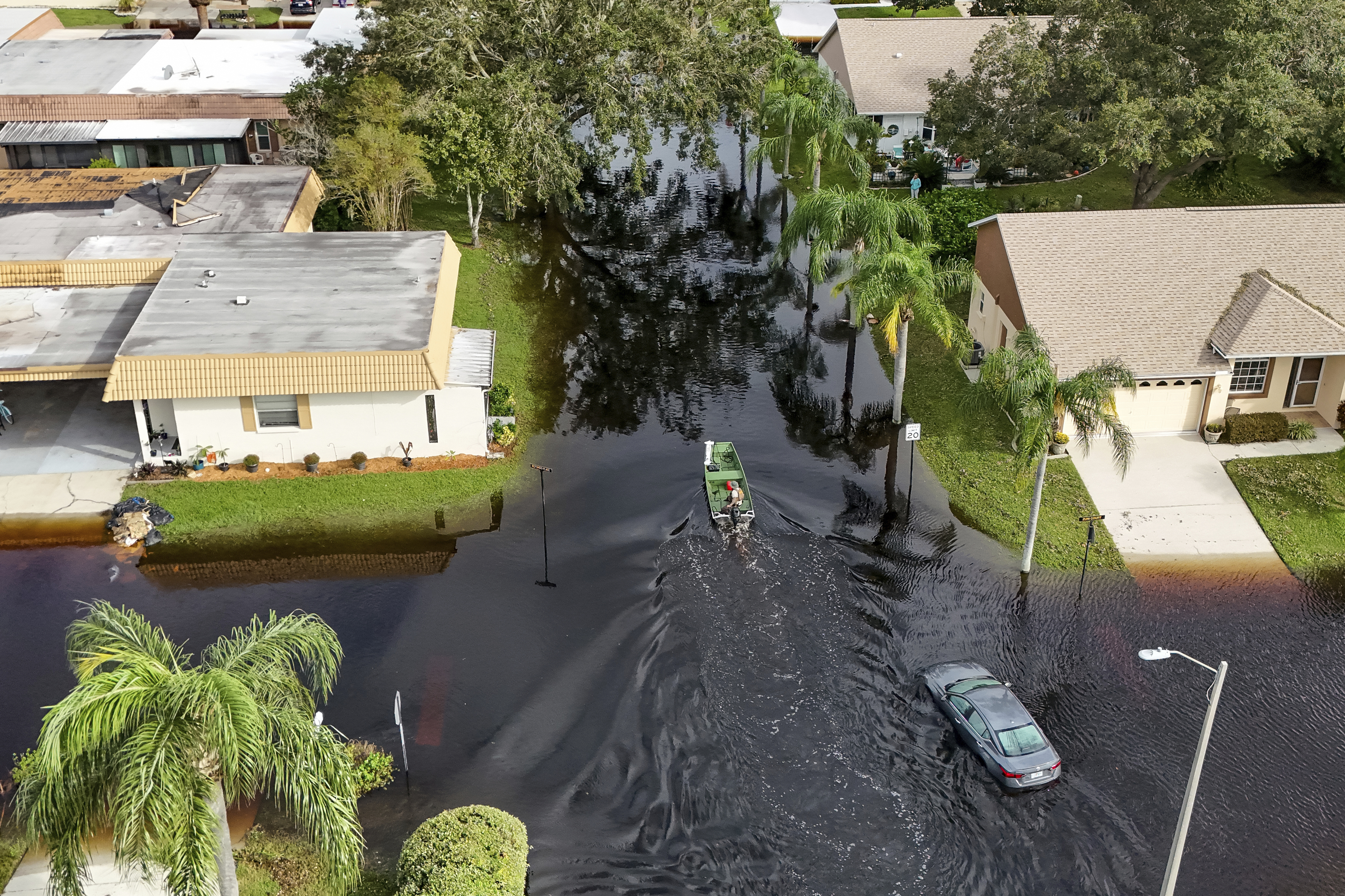 Secuelas del huracán Milton en Florida