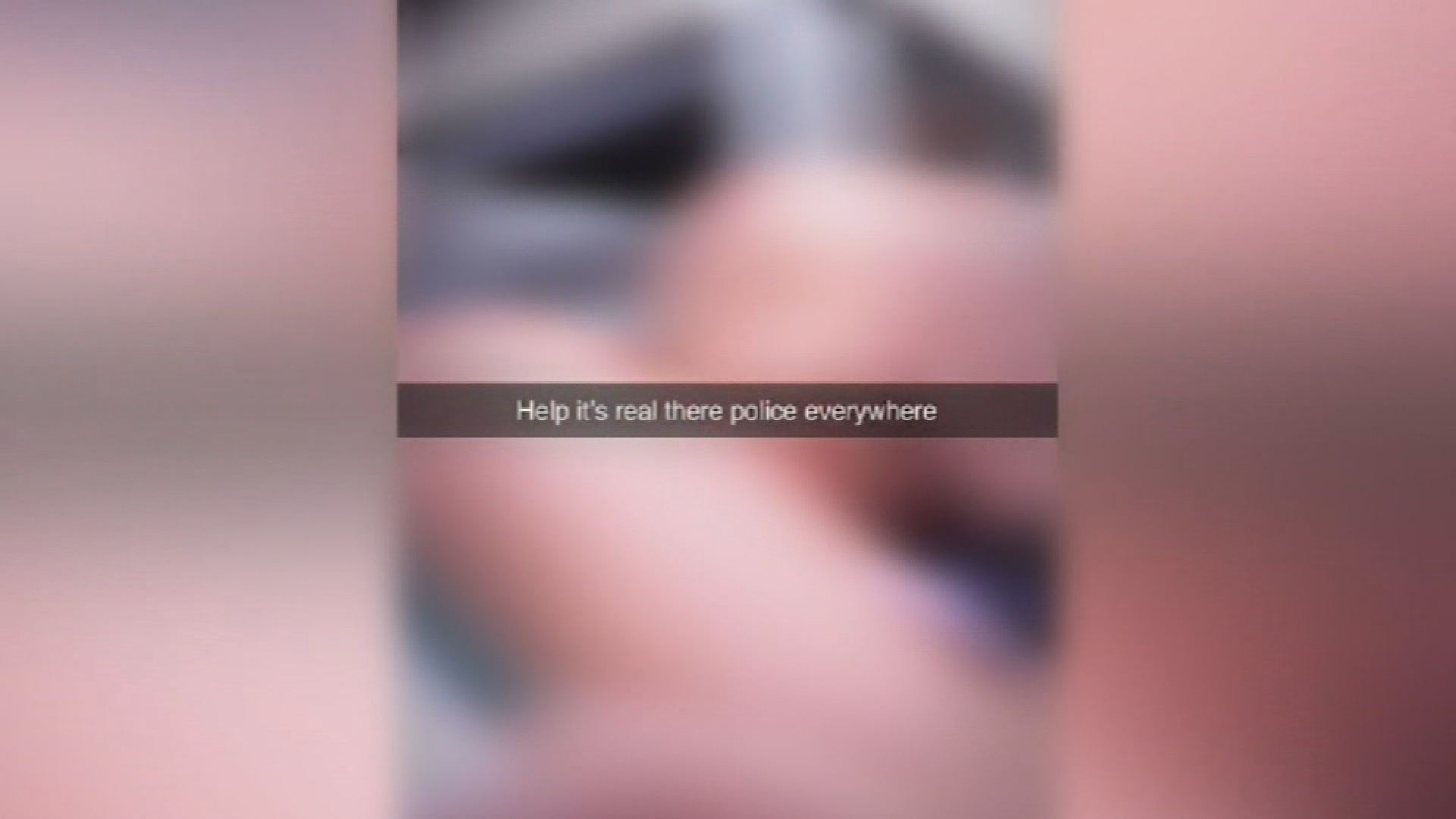 Students sent messages to their parents or posted photos and video on social media.