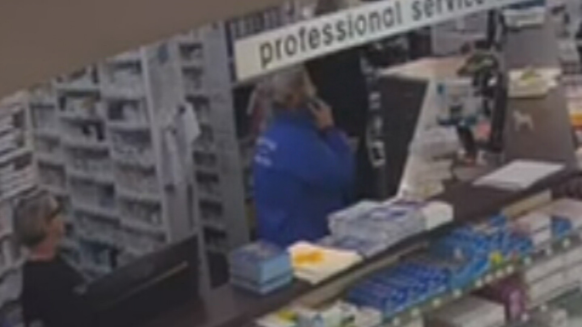 CCTV footage shows the moment a man allegedly attacked customers in the store, before he was arrested by police.﻿
