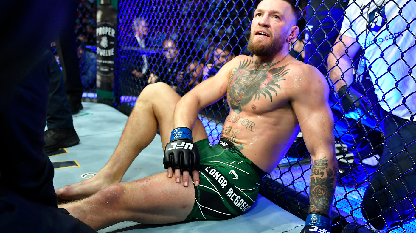 Conor McGregor suffered a broken leg against Dustin Poirier