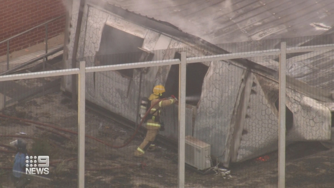 Teen inmates have torched buildings and armed themselves with riot gear at the troubled Banksia Hill detention centre in Perth.