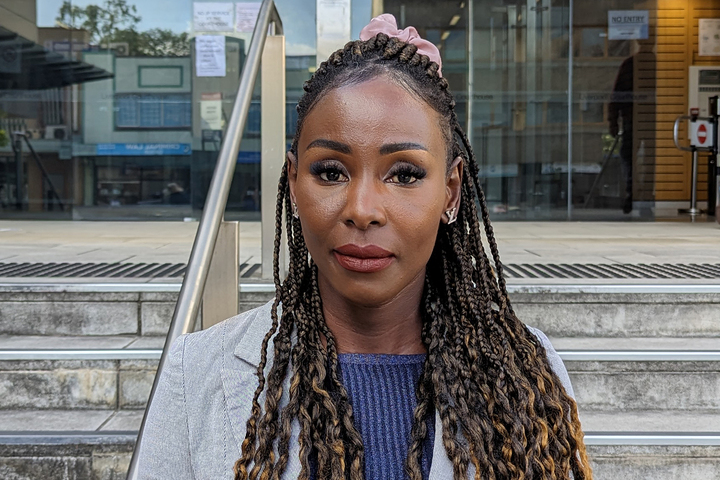 Tendayi Chivunga, friend of deceased women Tatiana Dokhotaru, outside of Liverpool Court in Sydney.