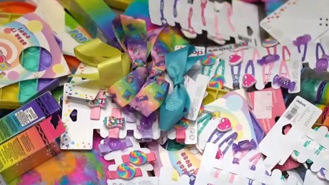 Items targeted in the Riyadh raids include bows, skirts, hats and pencil cases