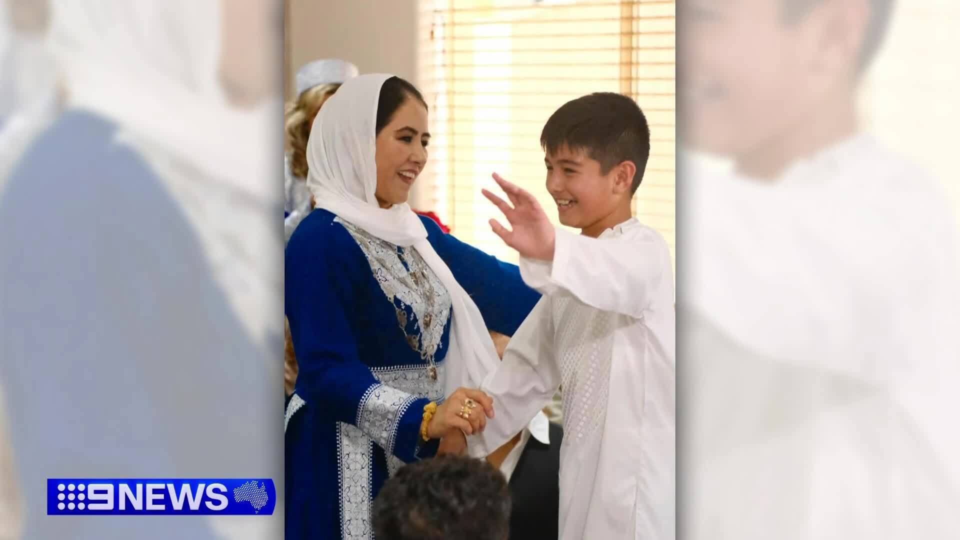 Zamira Hussainpoor and her son Husnain.