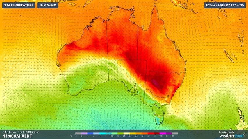 NSW on alert for its hottest day in almost four years as parts of Australia swelter