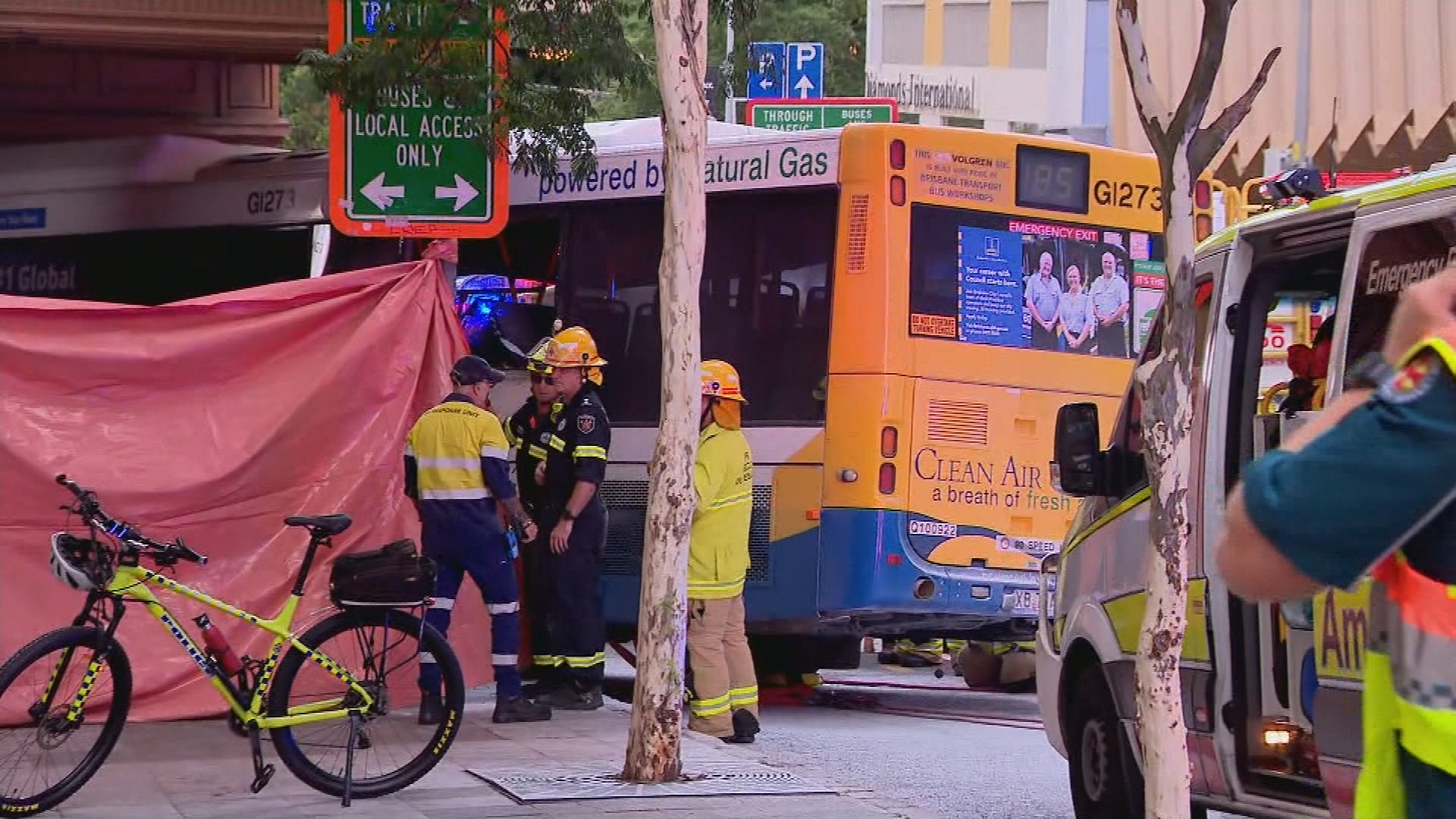 Brisbane CBD crash