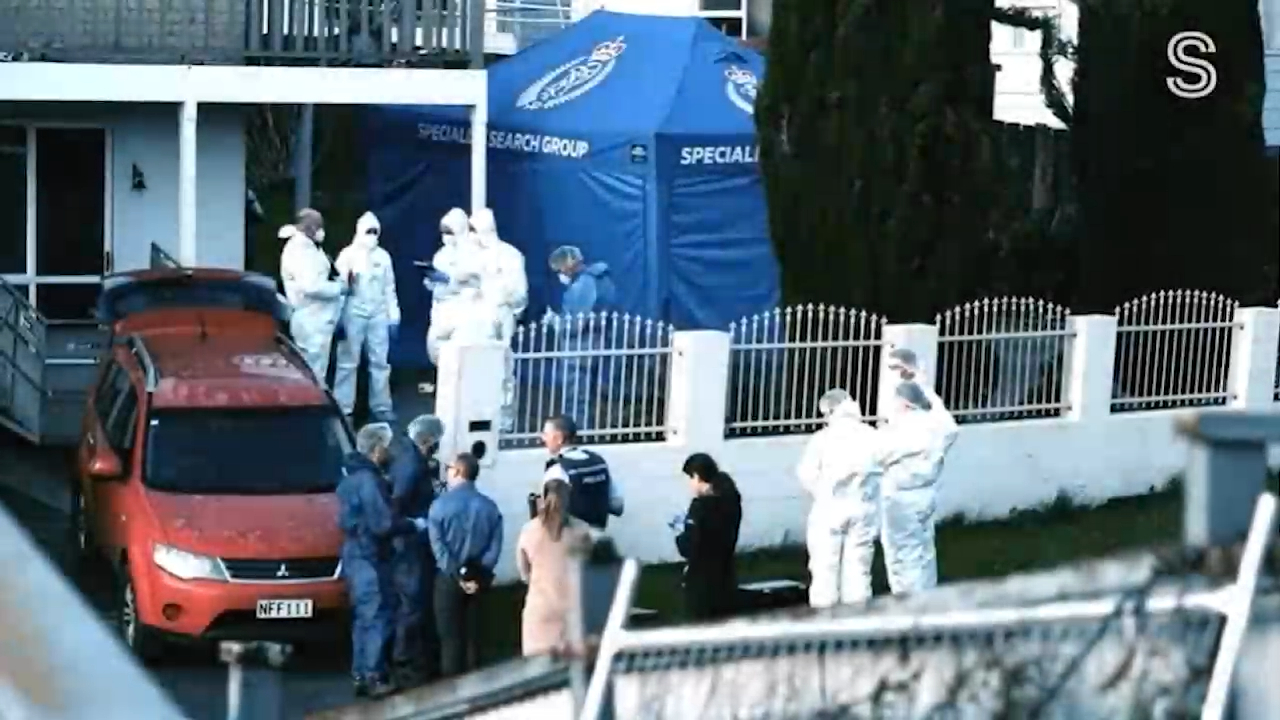 Neighbours of the property commented on the "wicked smell" coming from the Auckland home before police arrived.