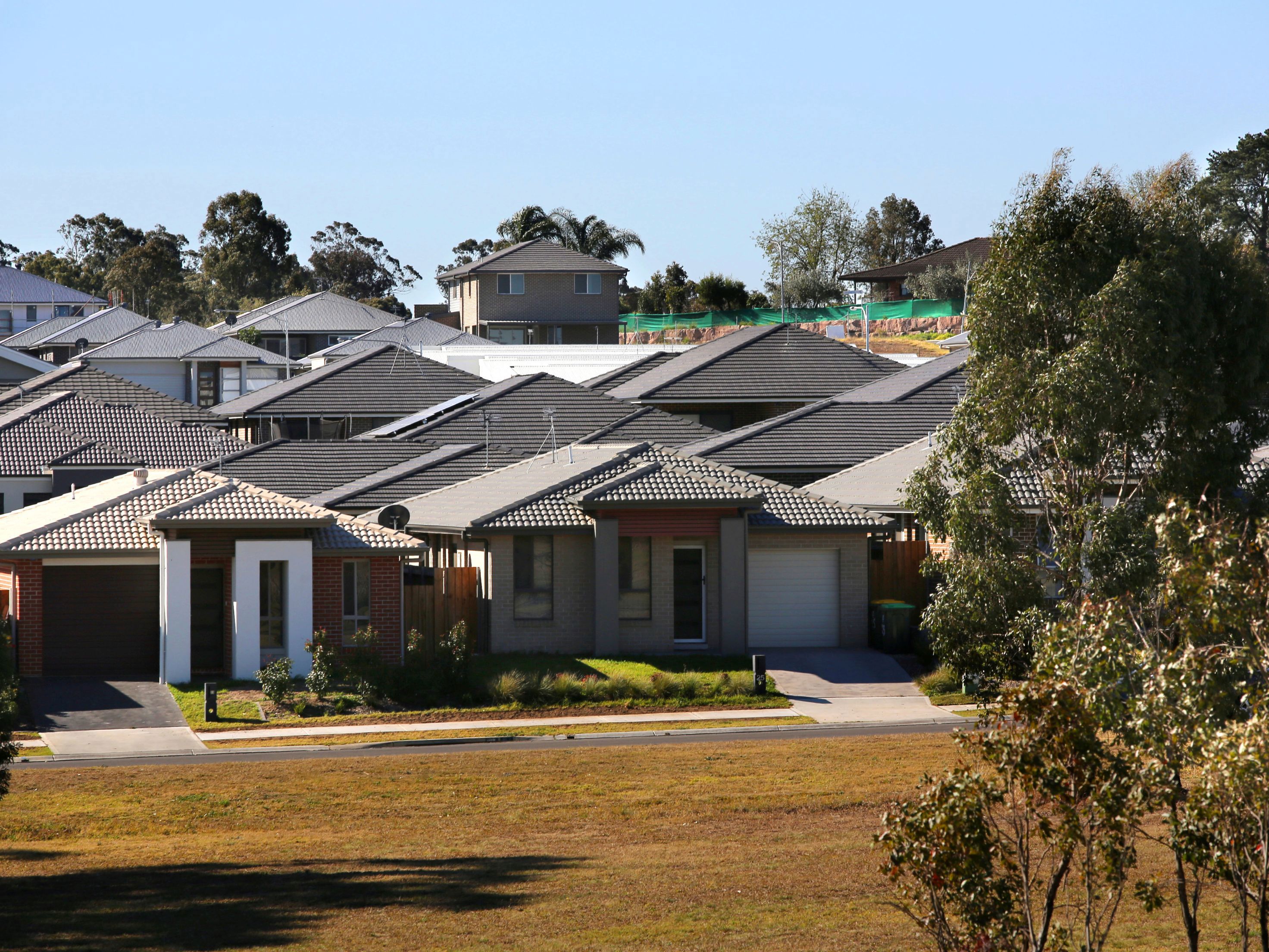 New homes under construction Sydney