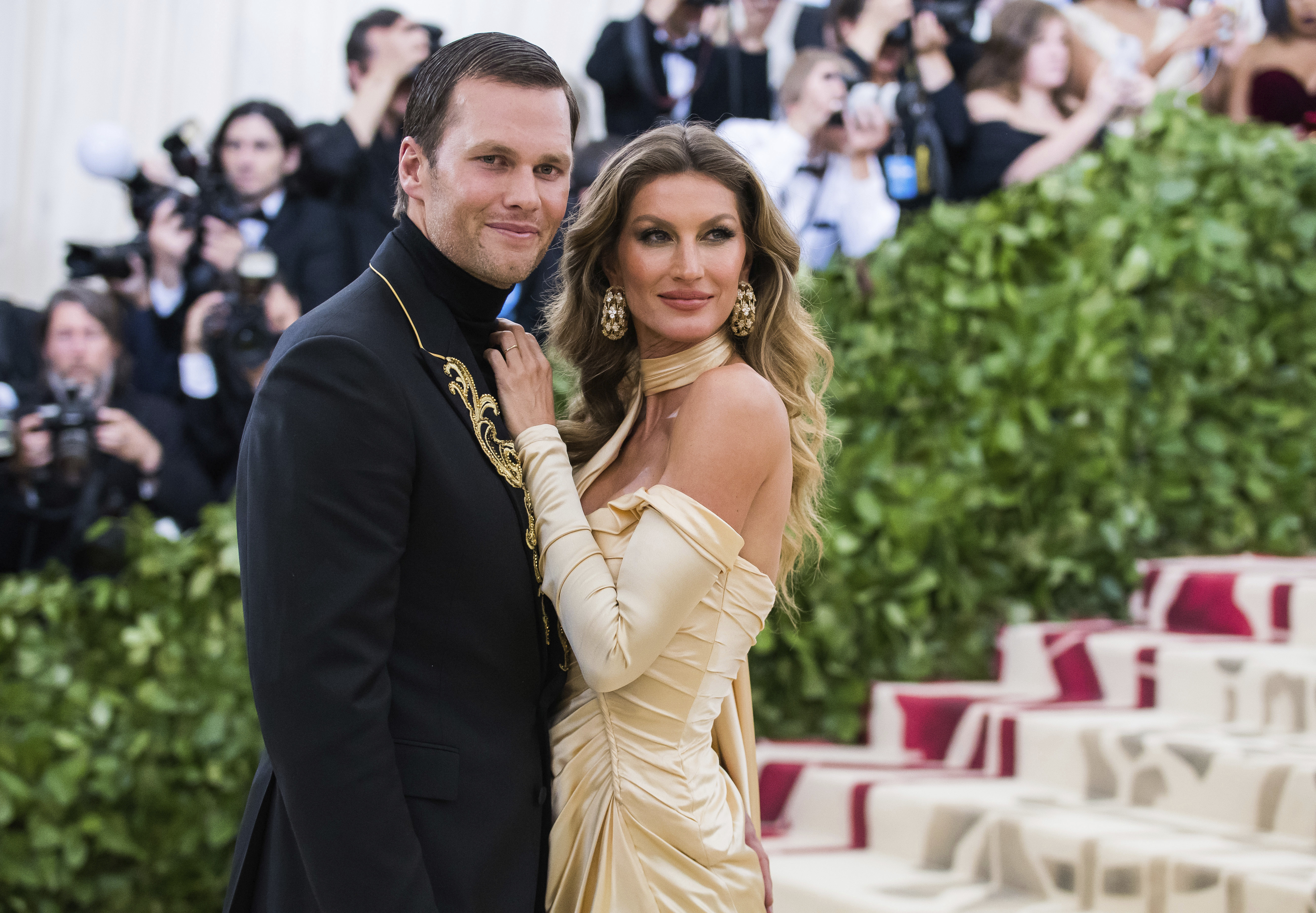 Tom Brady and Gisele Bundchen attend The Metropolitan Museum of Art's Costume Institute benefit gala on May 7, 2018, in New York. 