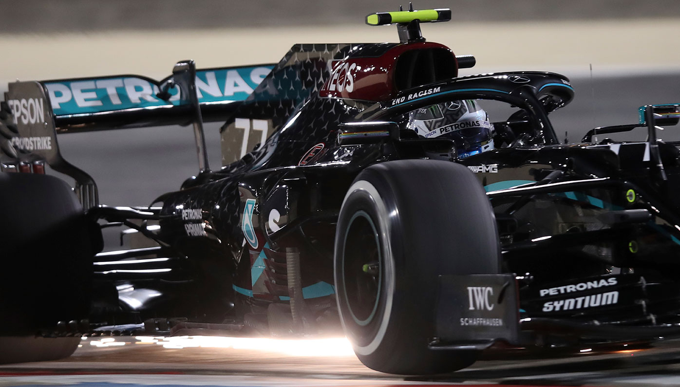 Valtteri Bottas in action in Bahrain.