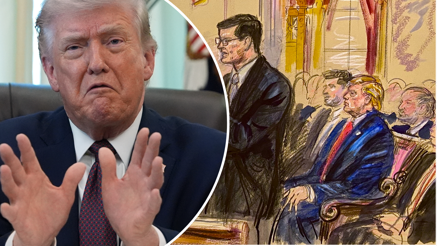 Donald Trump storms out of Supreme Court as he faces loss