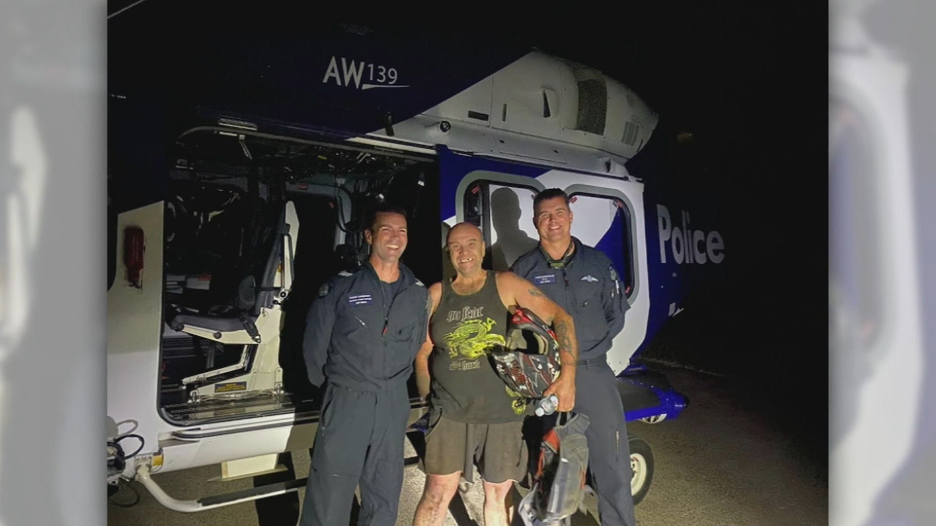 A Victorian man was camping in bushland when he tried to get phone reception and got lost.