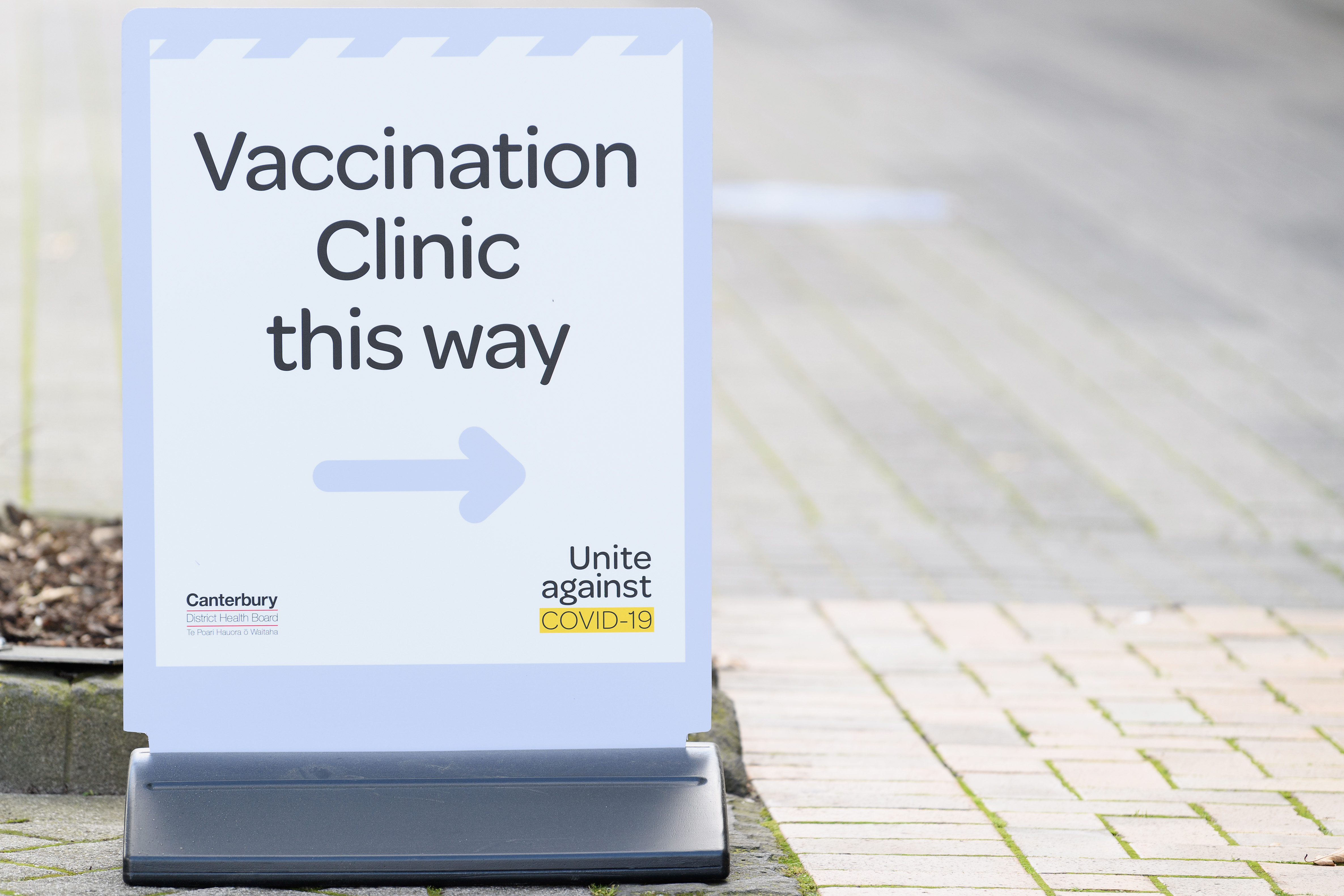 The incident happened at a Christchurch Hospital vaccination clinic. 
