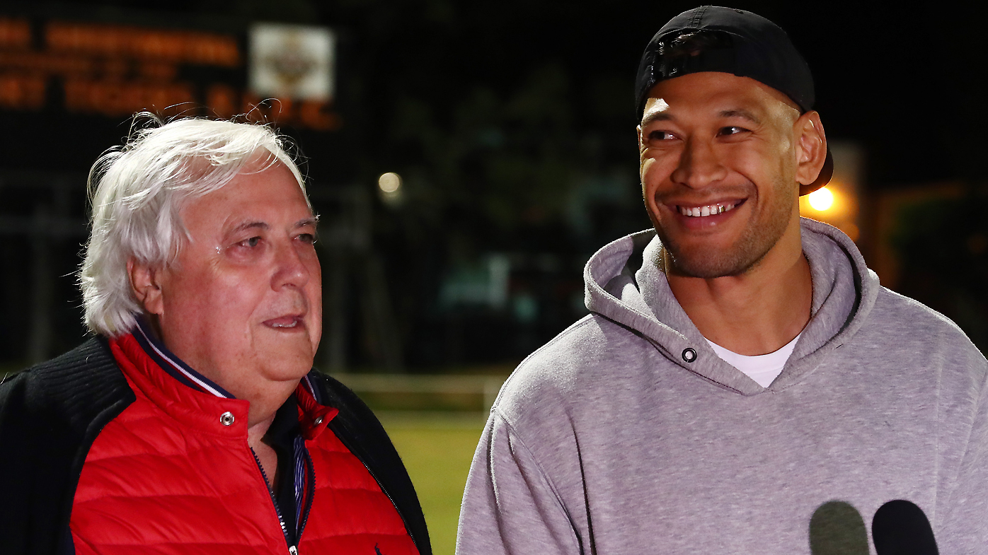  Clive Palmer and Israel Folau