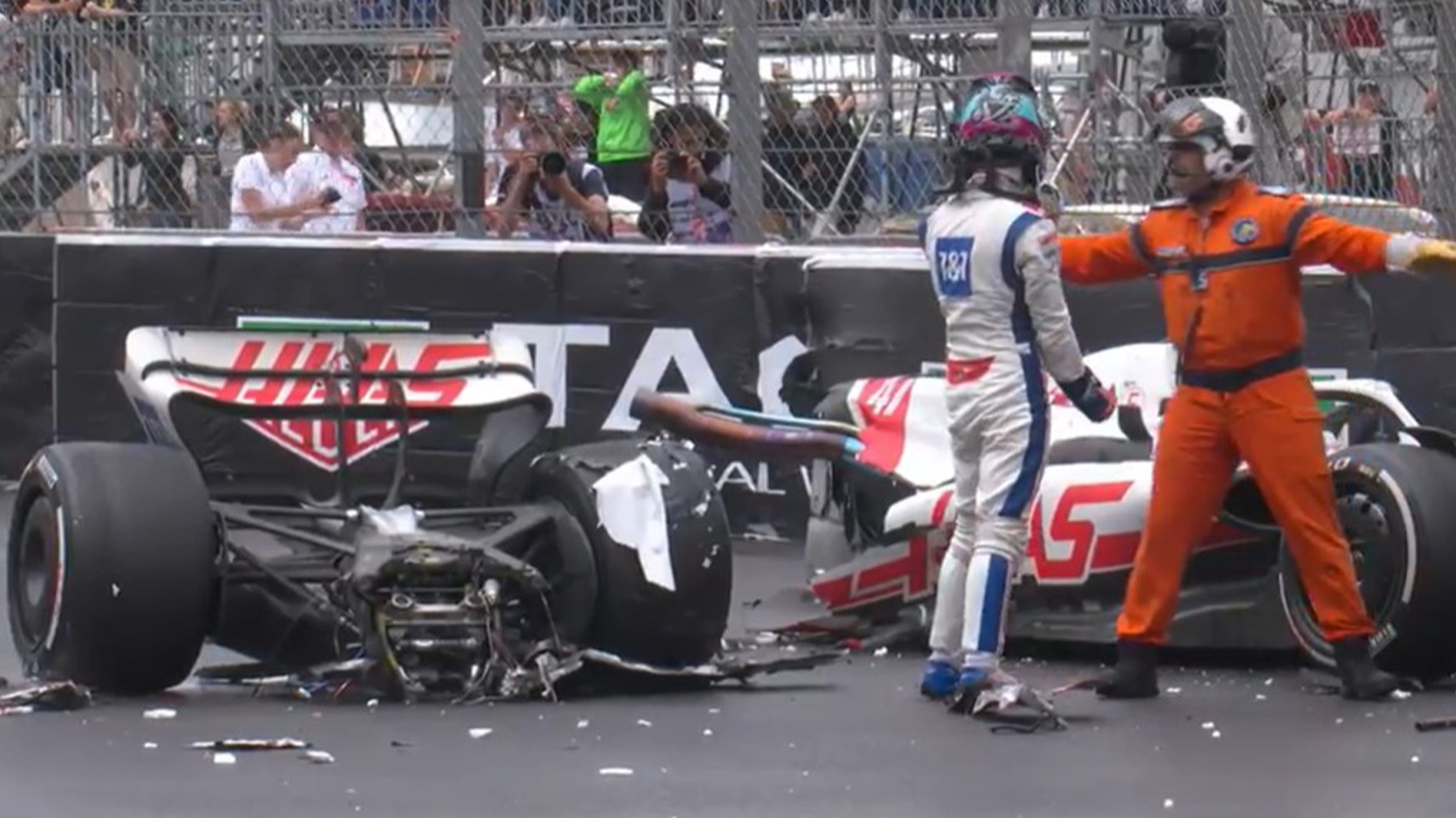 Formula 1 2022, Grand Prix Monaco: Kecelakaan Mick Schumacher, video