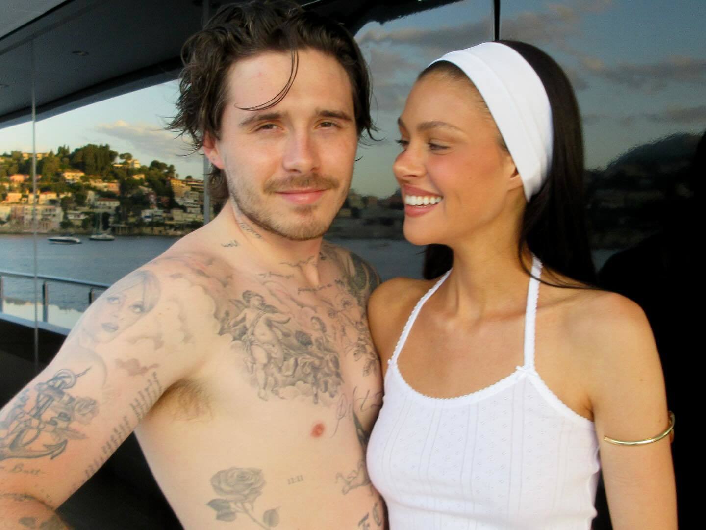 Brooklyn Beckham and wife Nicola Beckham