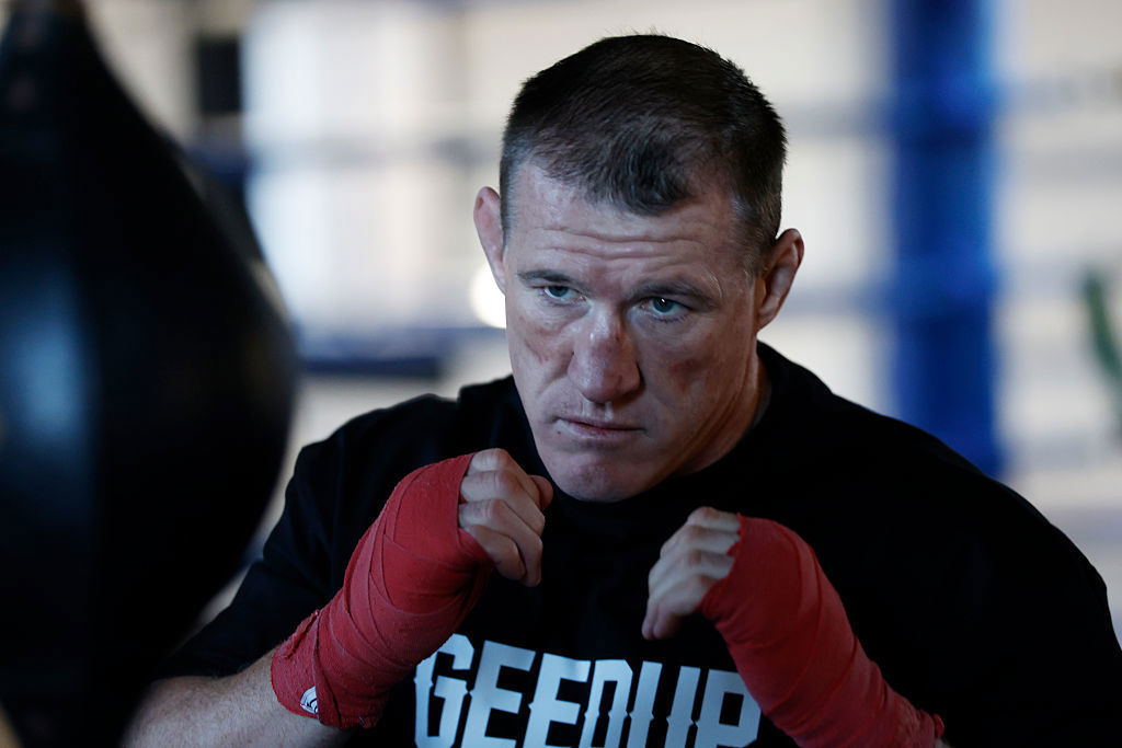 Paul Gallen during a training session at 43 Kingsway.