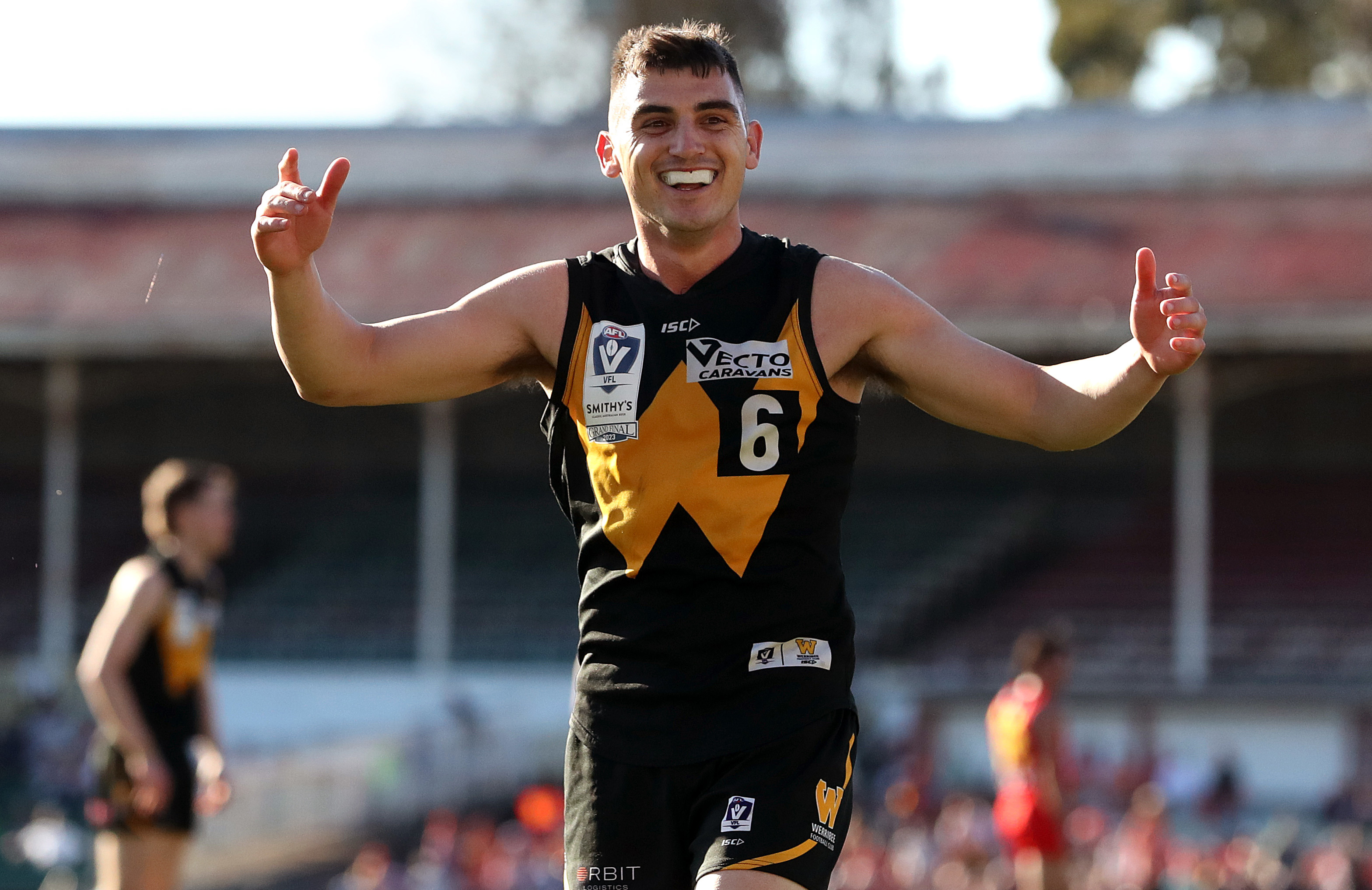 Shaun Mannagh playing for Werribee.