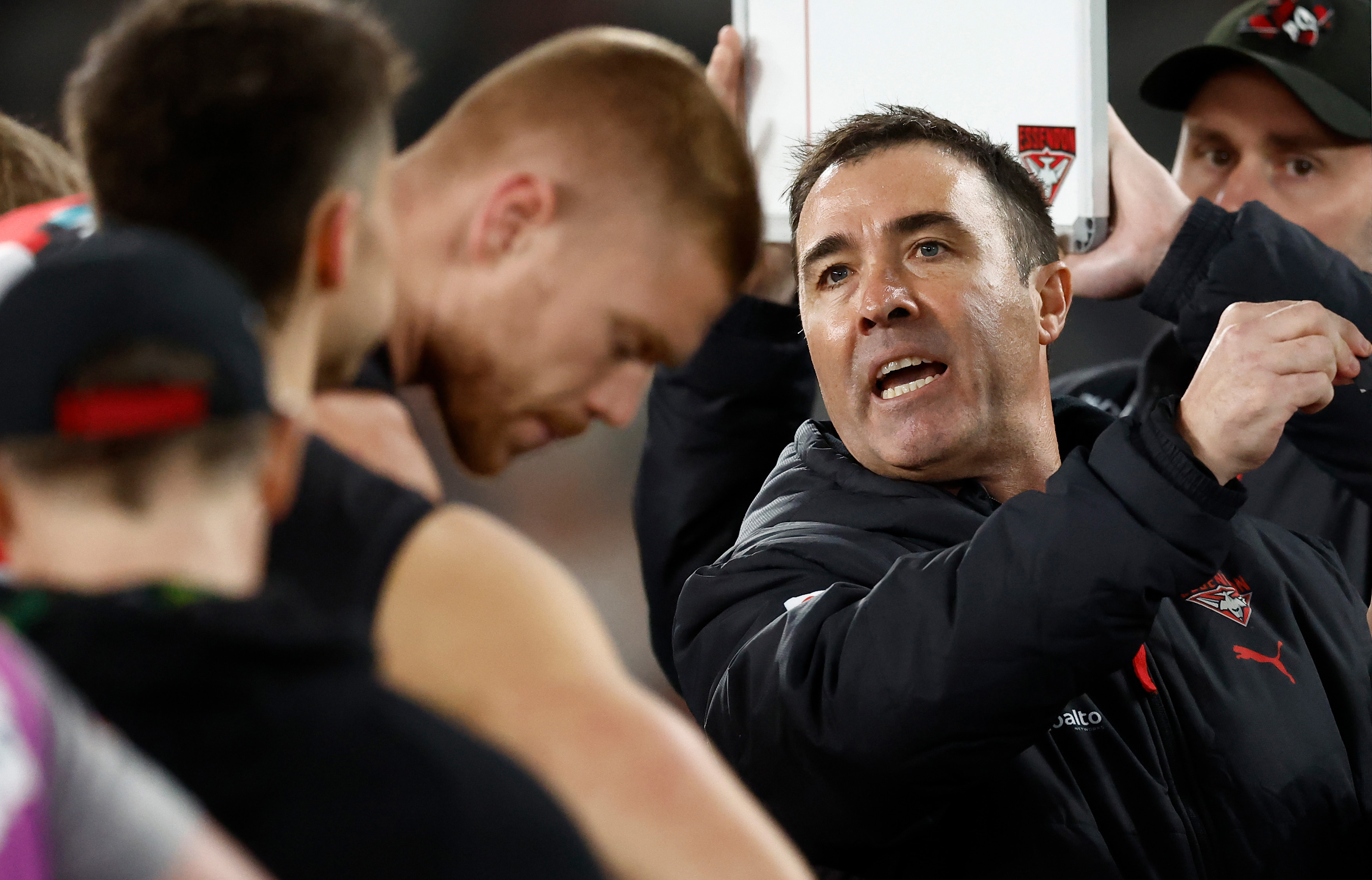 Essendon coach Brad Scott.