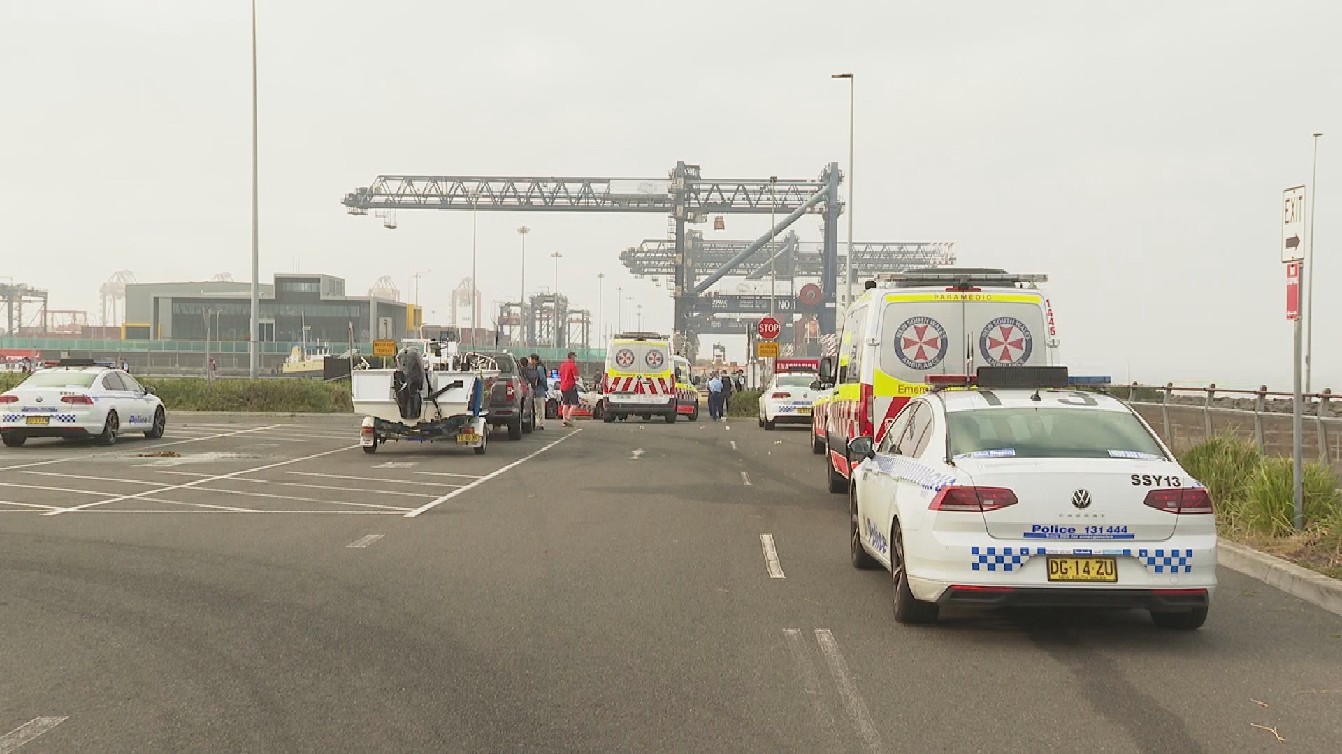 It's believed two men were flung from their boat after they hit an object in Botany Bay.