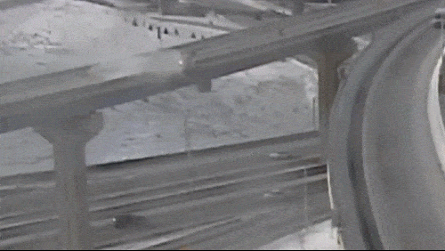 US driver 'thankful to be alive' after 21m plunge off overpass
