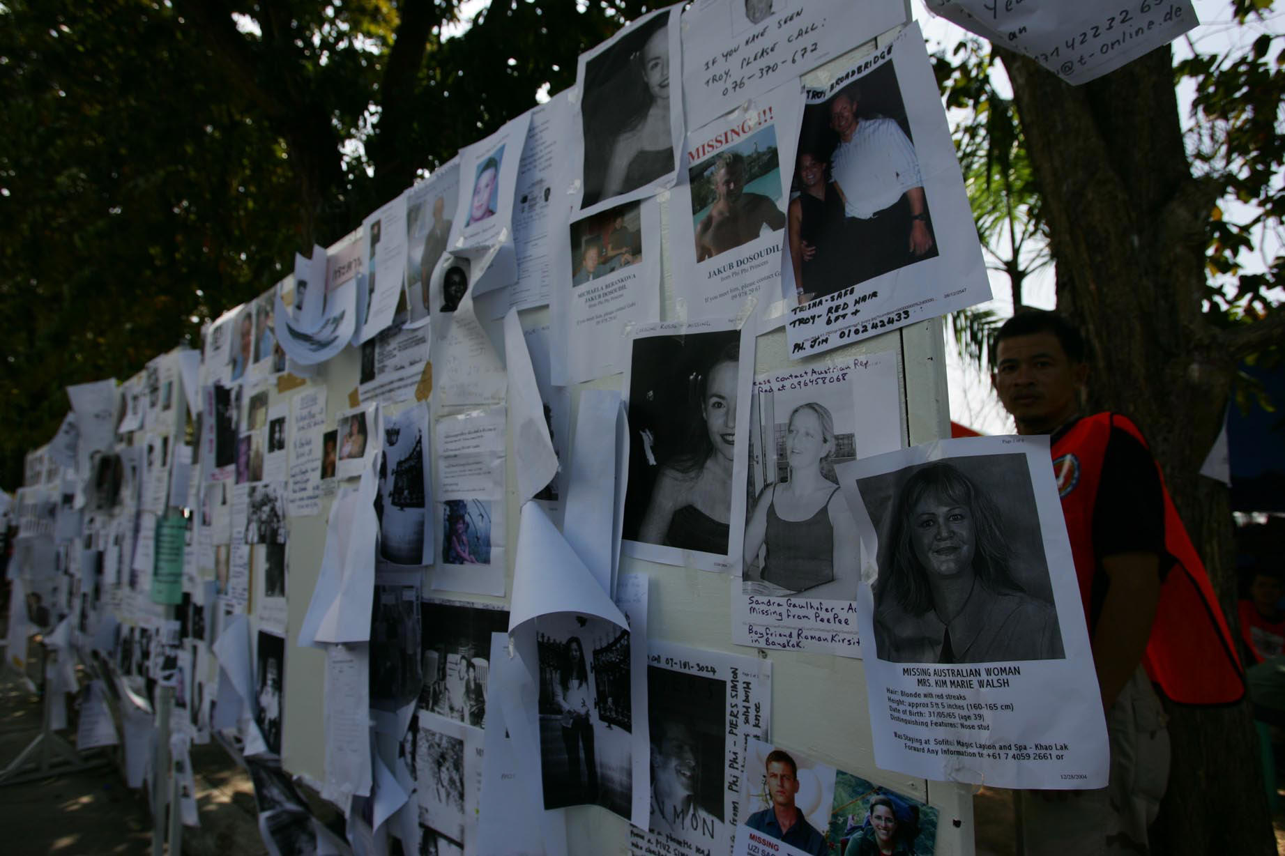 Taken at City Hall in Phuket at the main area for friends and relatives to find out info on the missing. 