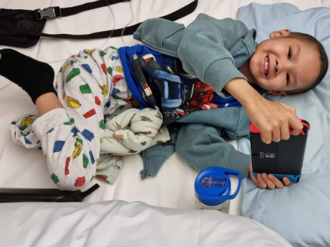 Chandler Tran from Sydney's west has bone cancer.