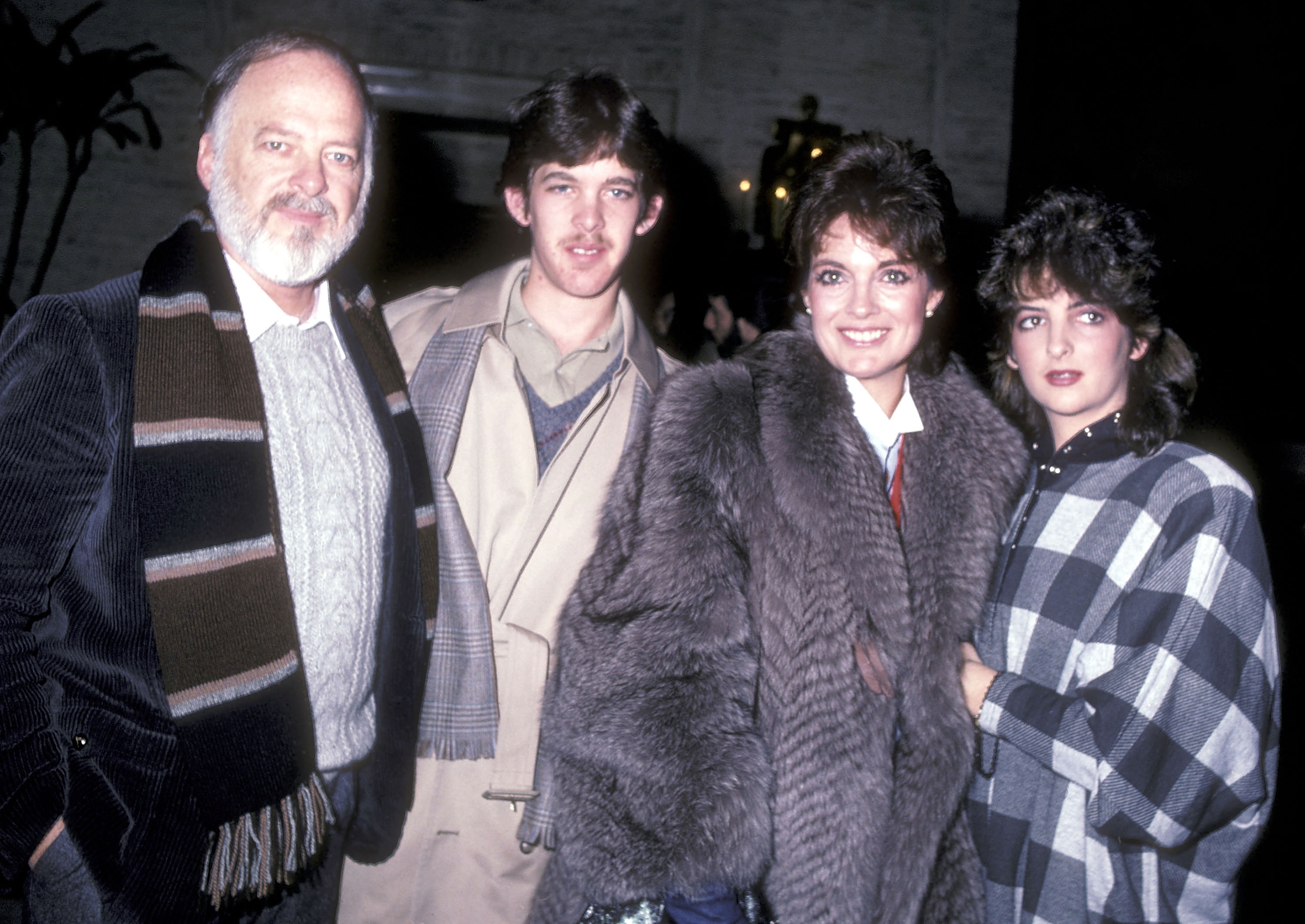 Linda Gray, husband Ed Thrasher, son Jeff Thrasher and daughter Kehly Thrasher in 1982.