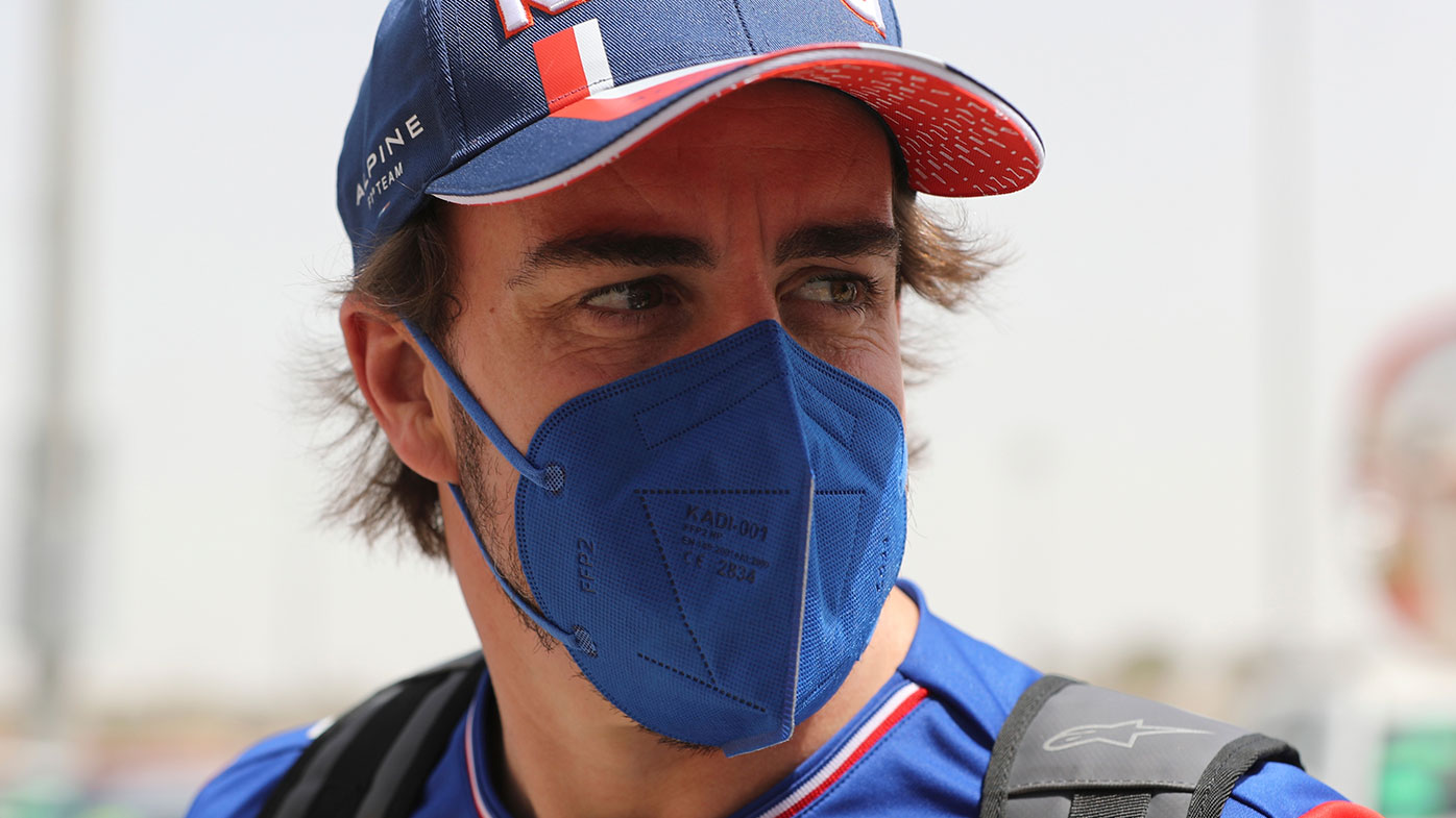 Fernando Alonso ahead of his F1 return at the Bahrain Grand Prix.