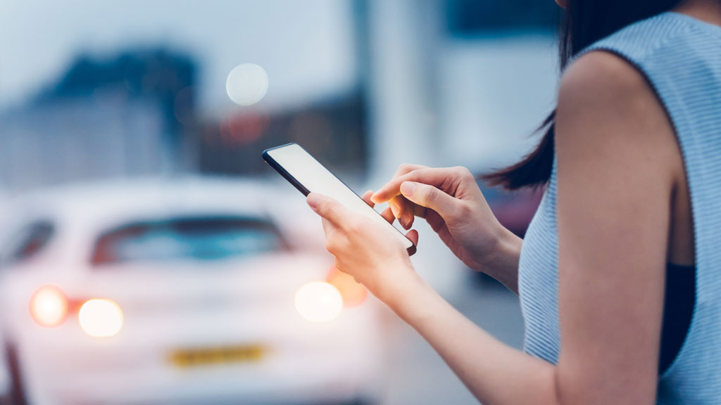 Woman on phone