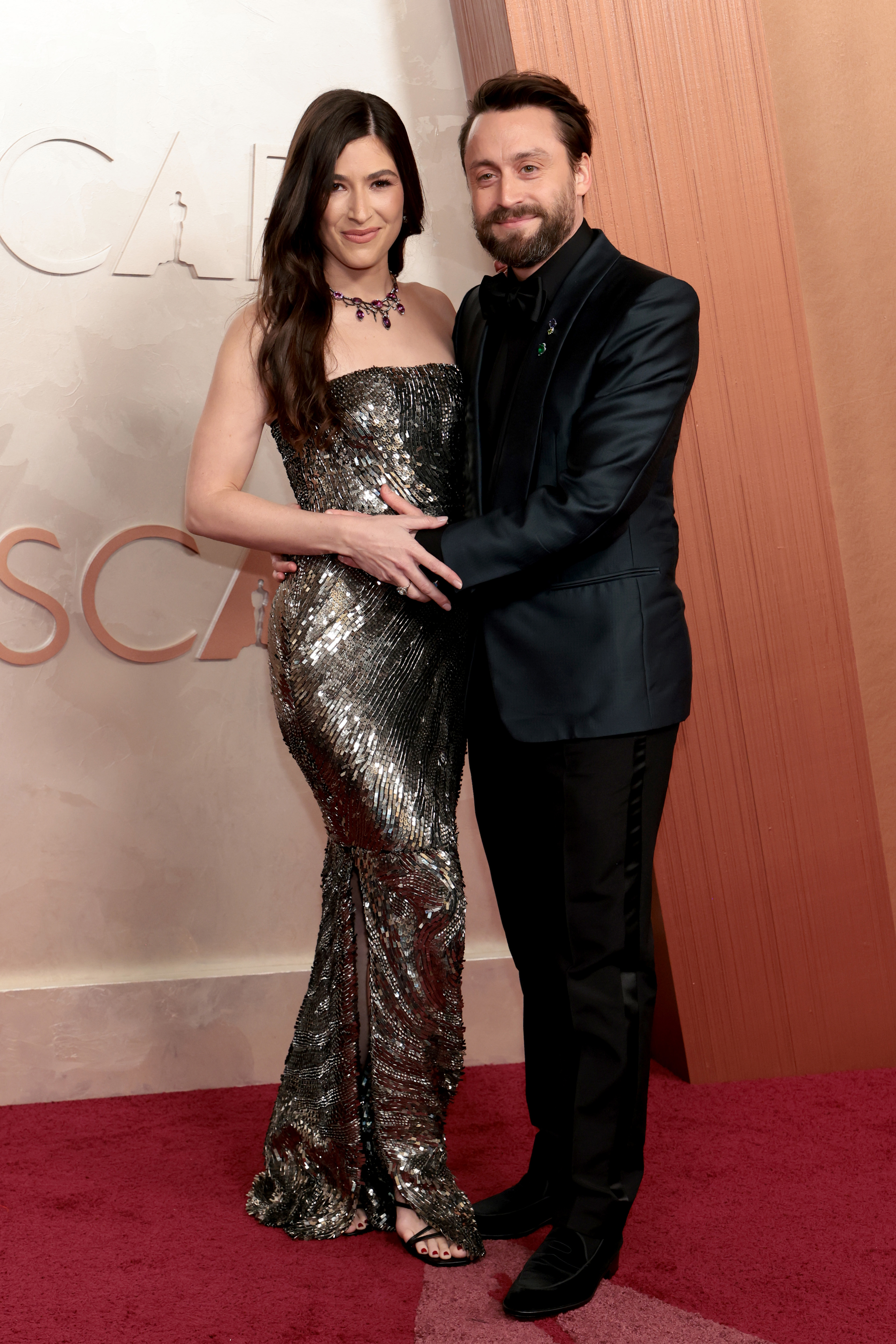 Jazz Charton and Kieran Culkin attend the 97th Annual Oscars at Dolby Theatre on March 2, 2025 in Hollywood, California.
