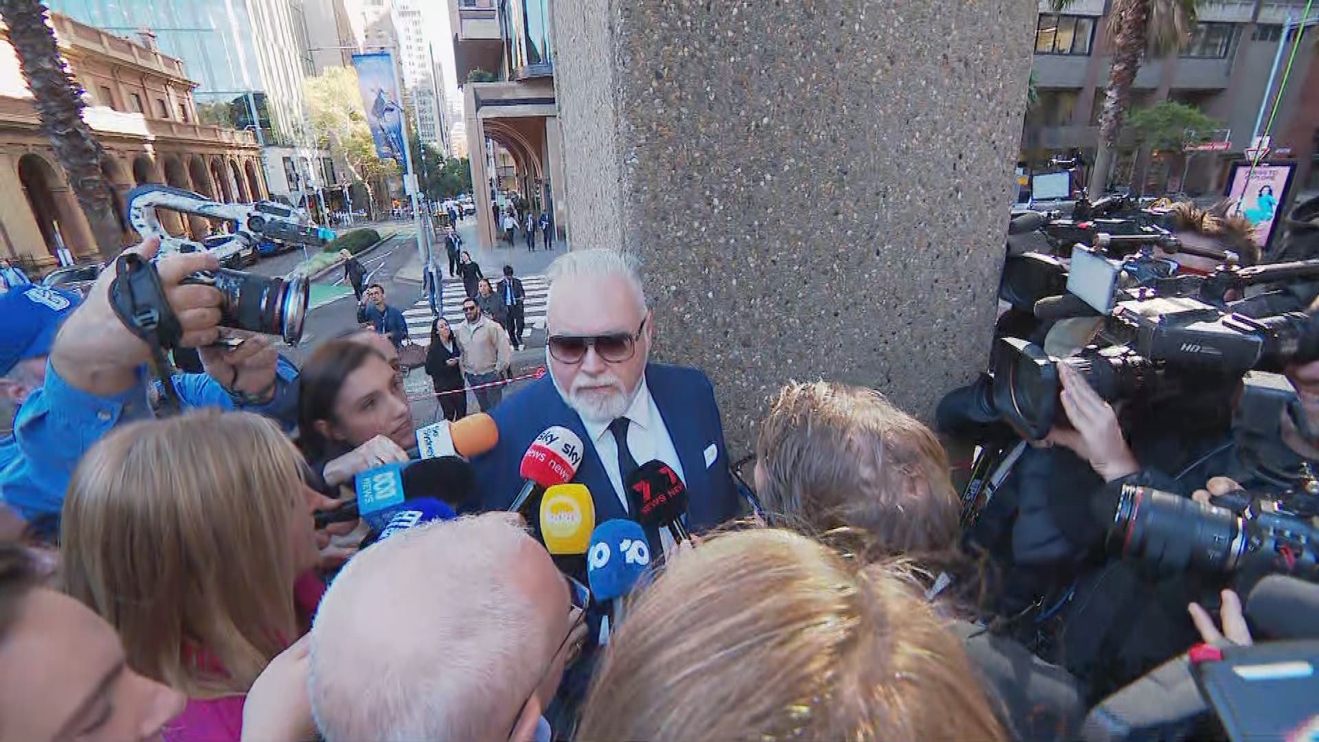 Kyle Sandilands arrives at court in Sydney over his ARN lawsuit on April 24, Friday 2026.