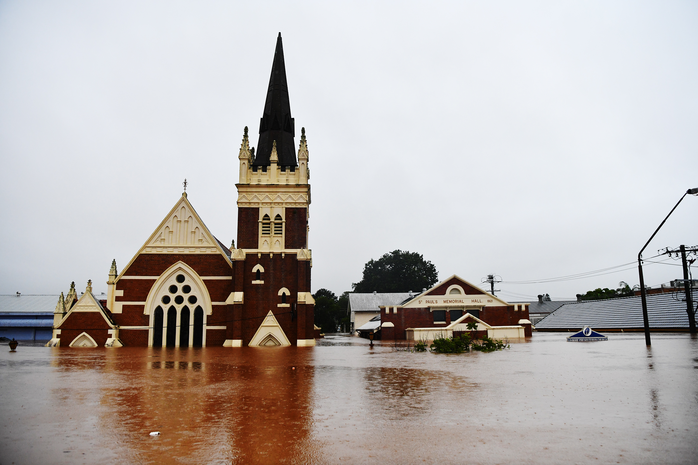 Severe flooding hits Lismore in northern NSW in the worst flood ever recorded on Monday February 28 2022. Photo: Elise Derwin / SMH.