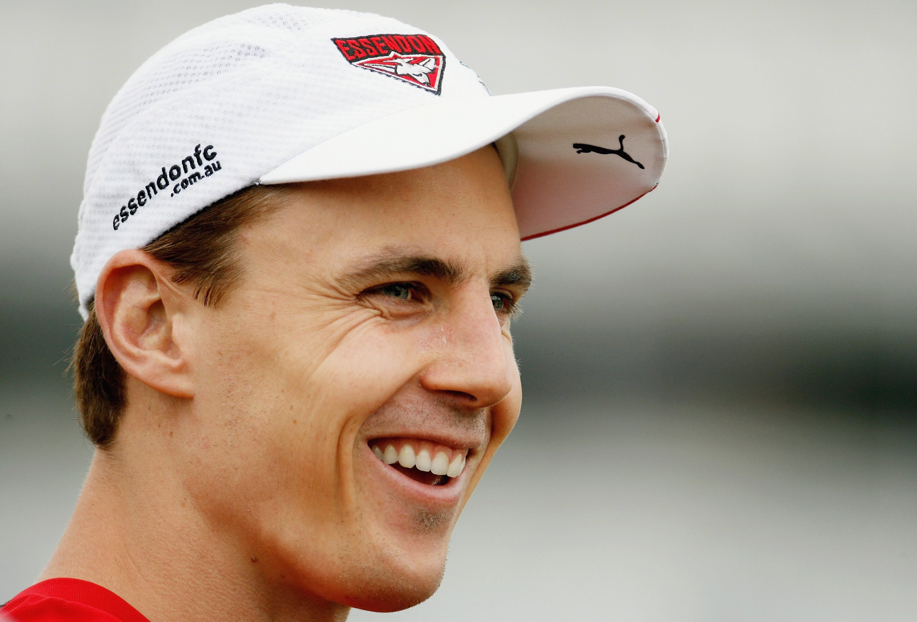 MELBOURNE, AUSTRALIA - JANUARY 20: Matthew Lloyd  of the Bombers looks on during the Essendon Bombers intra-club AFL match at MC Labour Park on January 20, 2007 in Melbourne, Australia.  (Photo by Robert Cianflone/Getty Images)