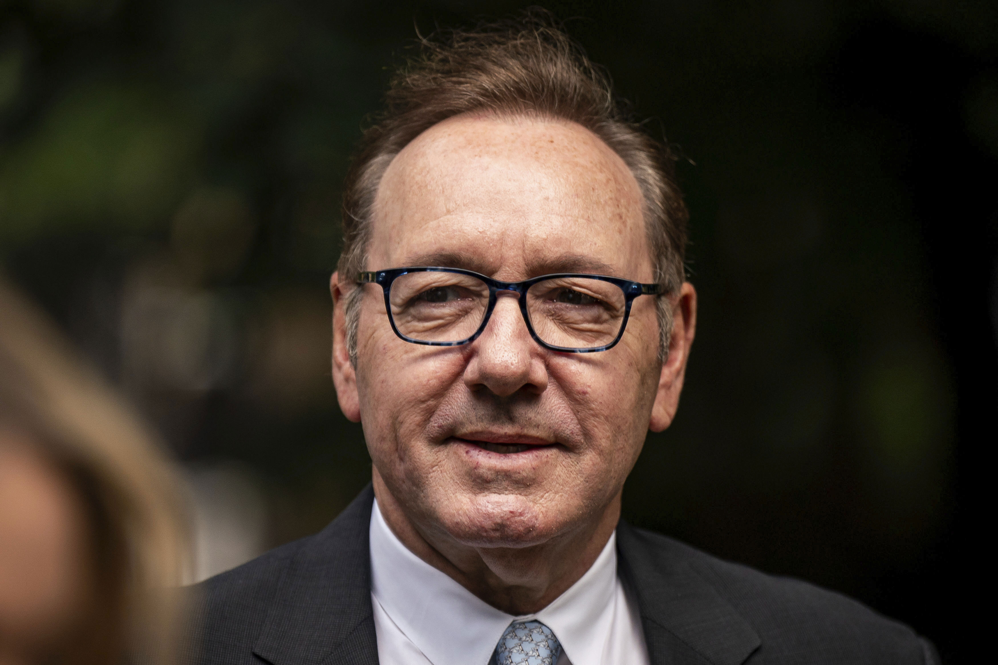 Actor Kevin Spacey looks on as he arrives at Southwark Crown Court, London, where he is charged with three counts of indecent assault, seven counts of sexual assault, one count of causing a person to engage in sexual activity without consent and one count of causing a person to engage in penetrative sexual activity without consent between 2001 and 2005, on Thursday July 13, 2023 