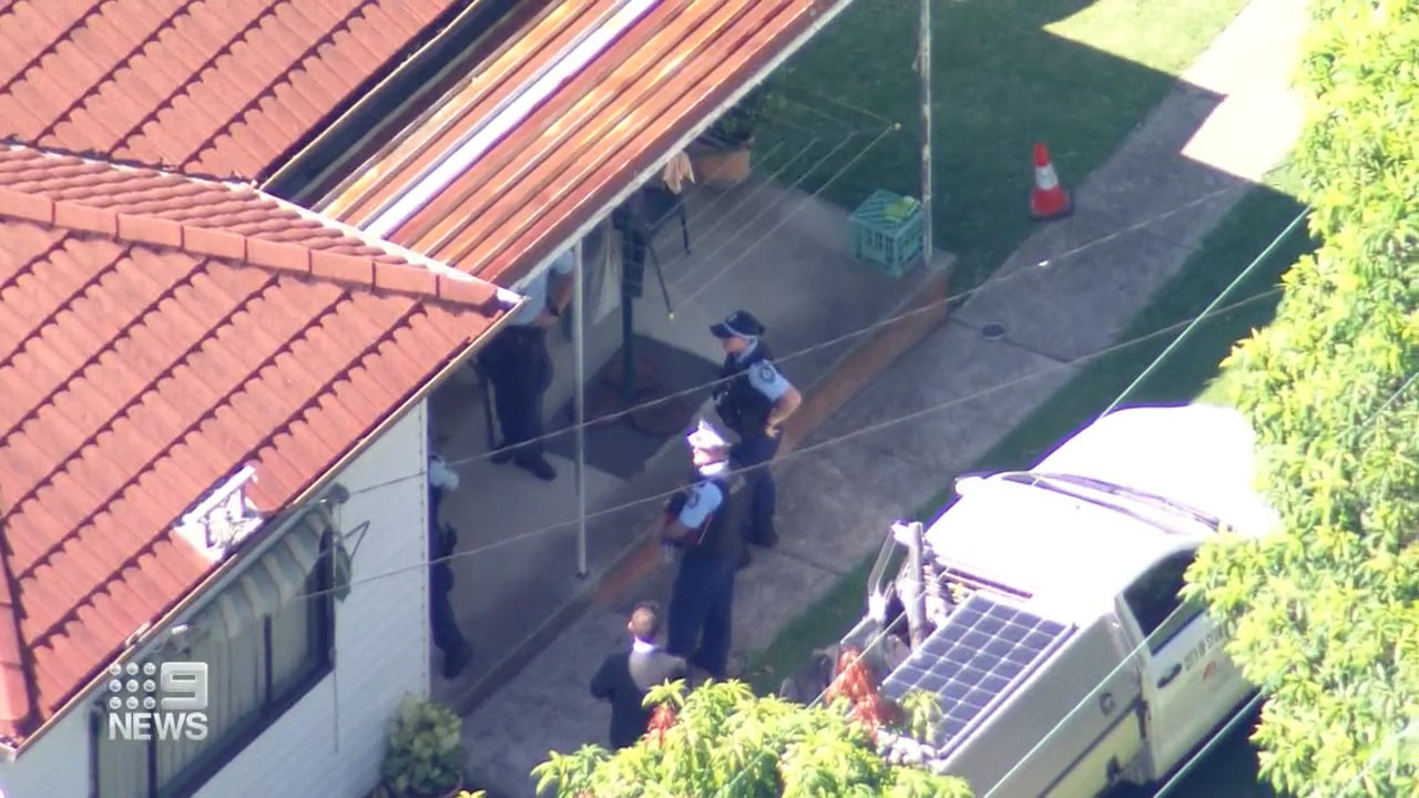 A 29-year-old man has died after being shot by police during a "frightening" confrontation in Sydney's south-west, officers say.Police said they were called to what they say was a domestic violence report at home ﻿in William Street, Yagoona, about 8.50am.