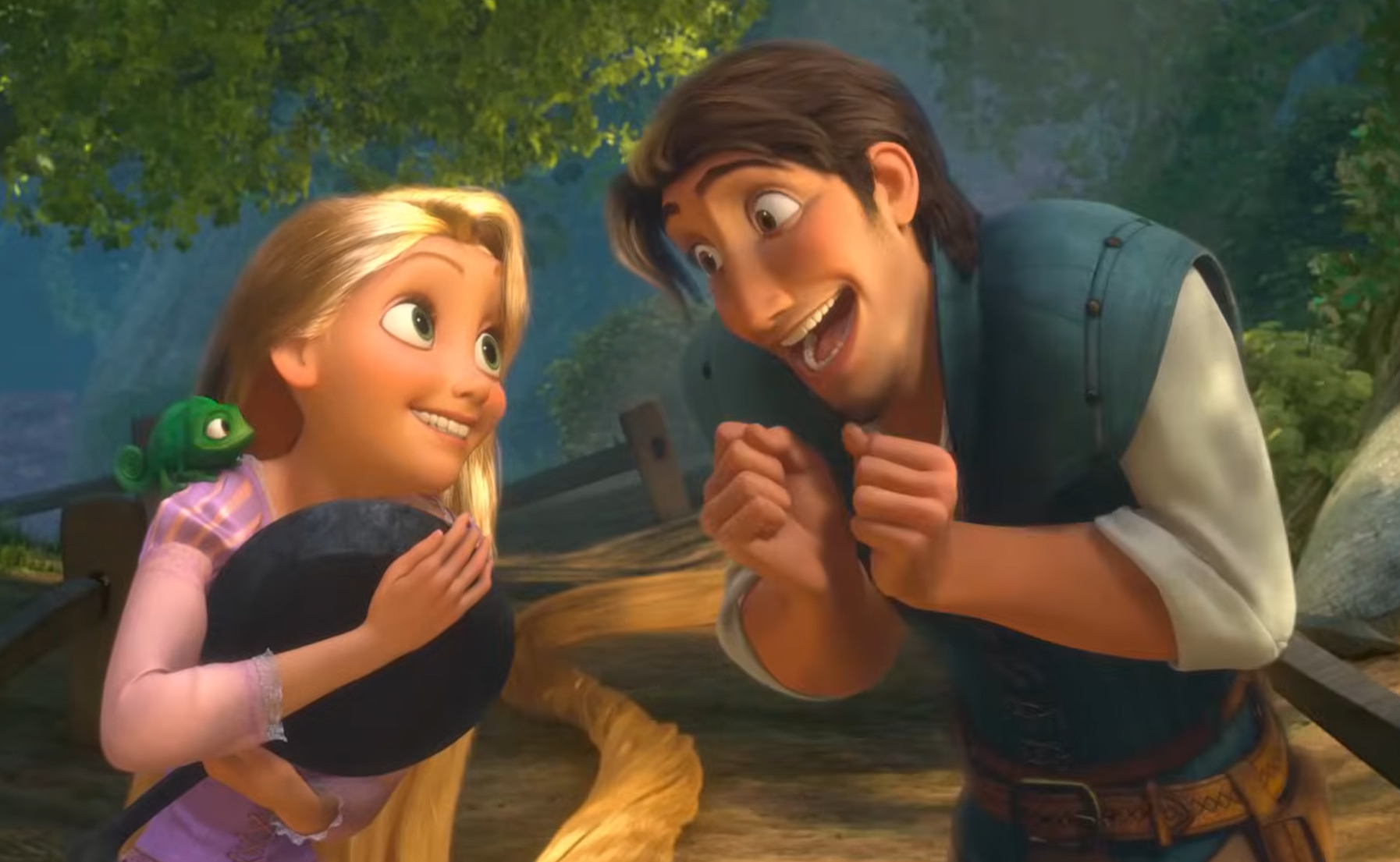 Rapunzel and Flynn Rider in Tangled