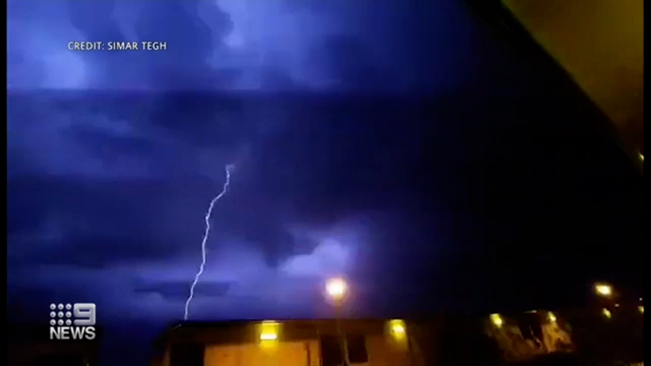 A broad trough produced the impressive lightning display. 